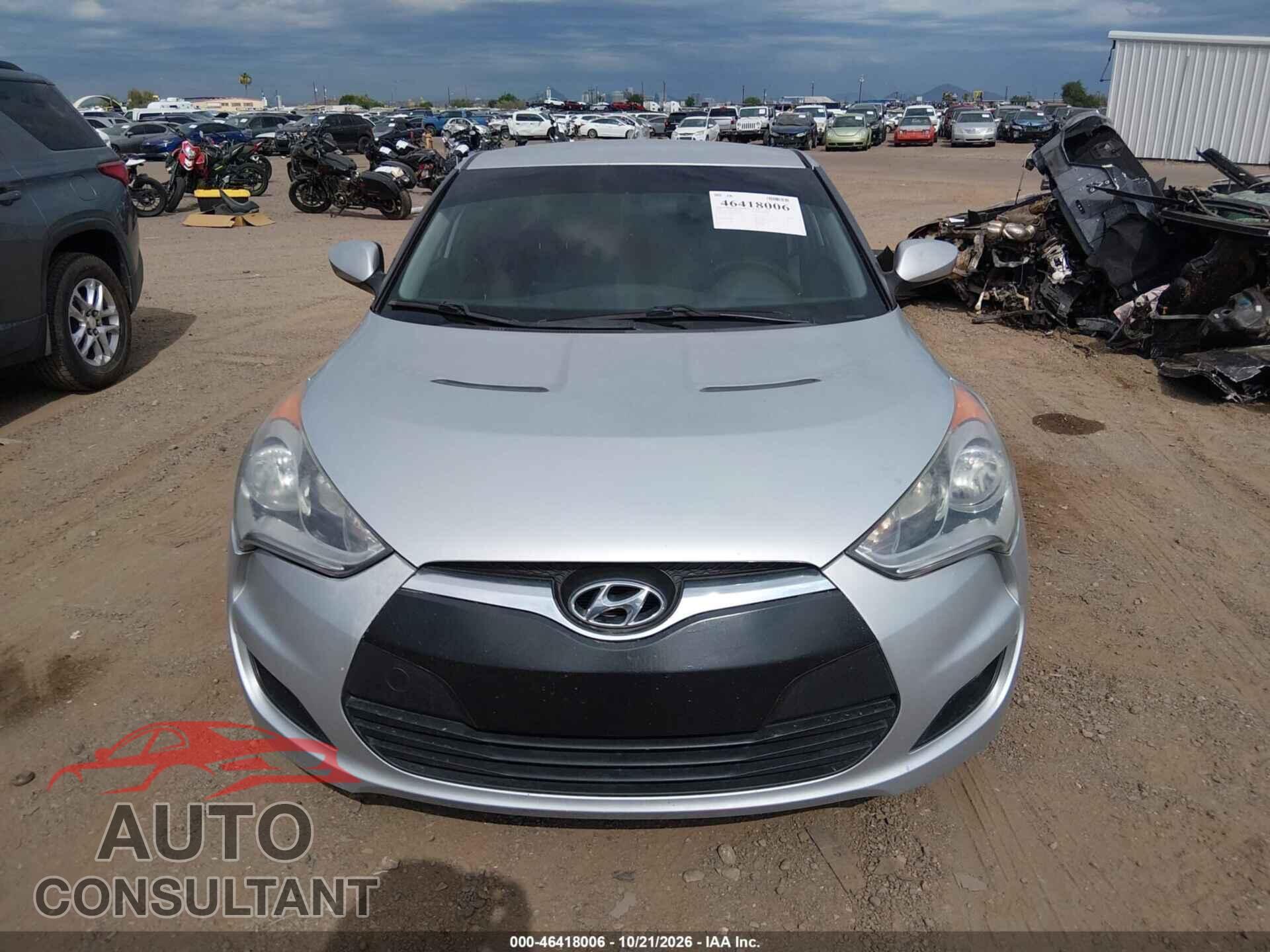 HYUNDAI VELOSTER 2012 - KMHTC6AD6CU060589