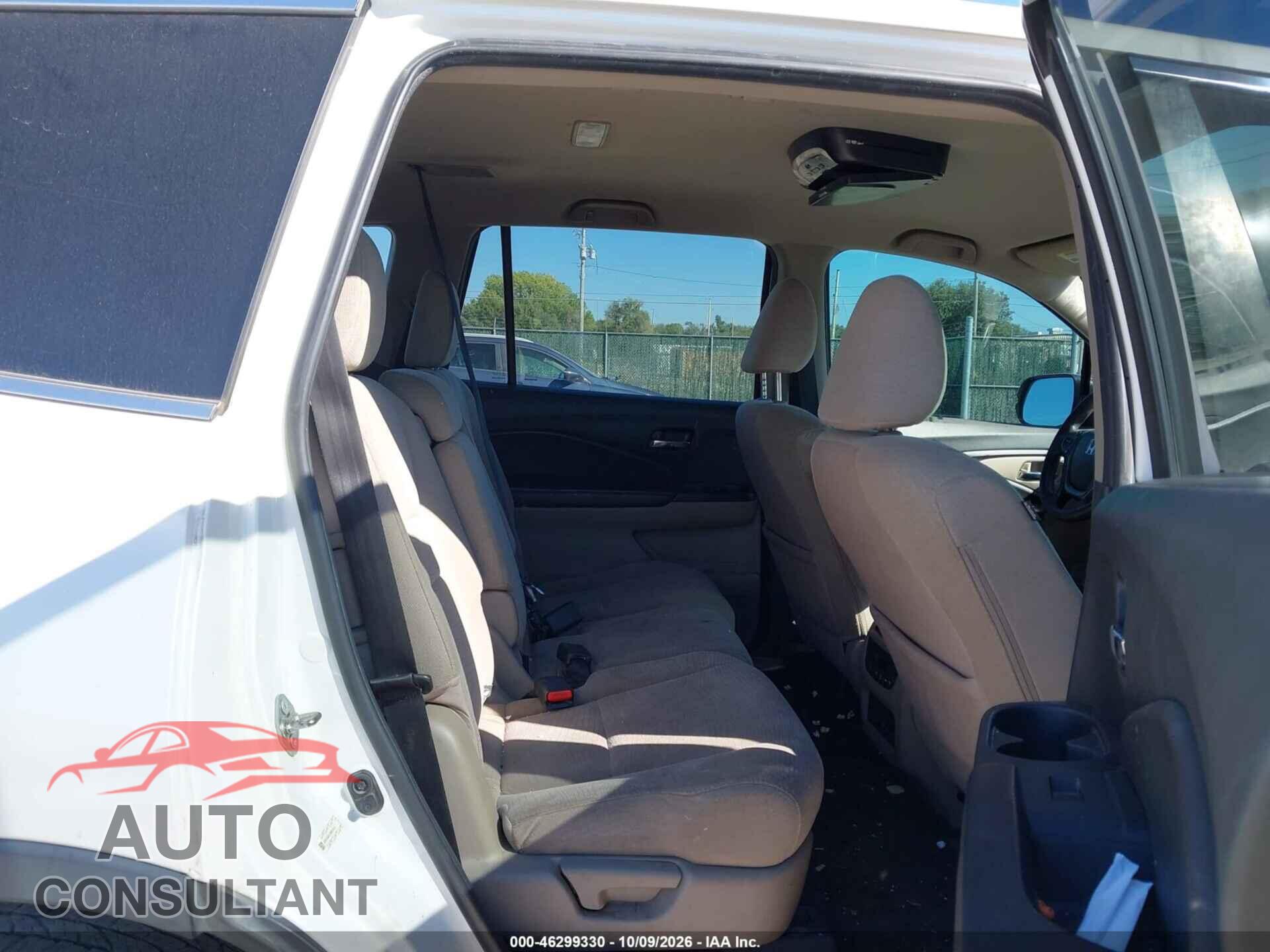 HONDA PILOT 2016 - 5FNYF6H31GB057614