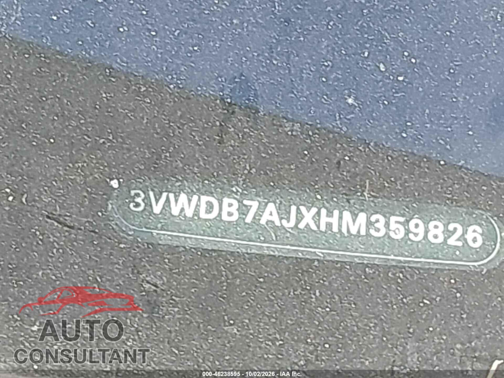 VOLKSWAGEN JETTA 2017 - 3VWDB7AJXHM359826