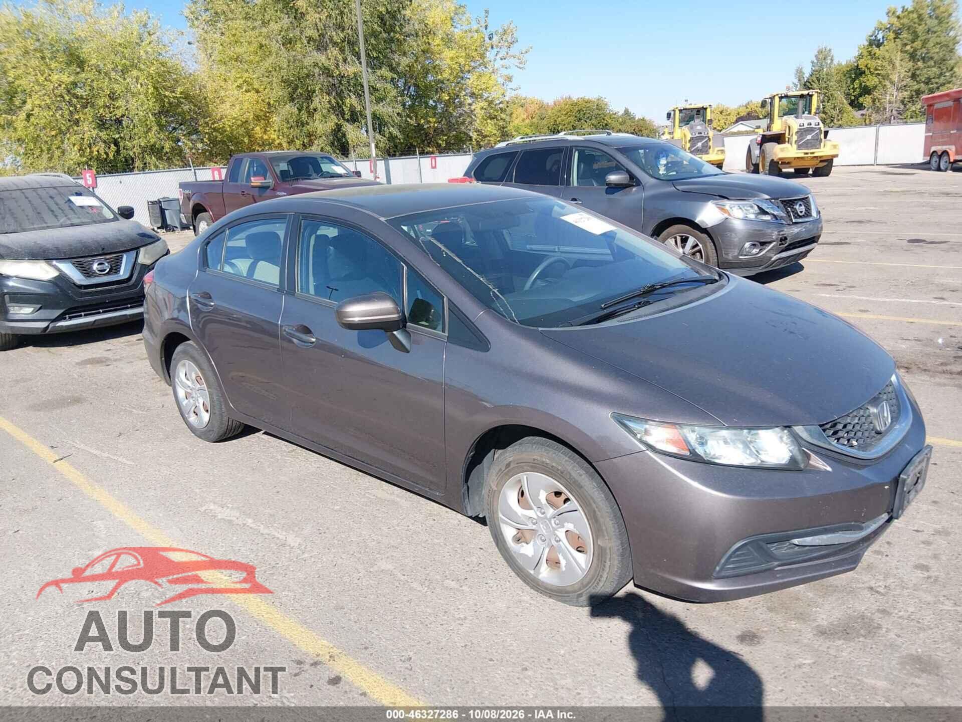 HONDA CIVIC 2014 - 19XFB2F56EE265443