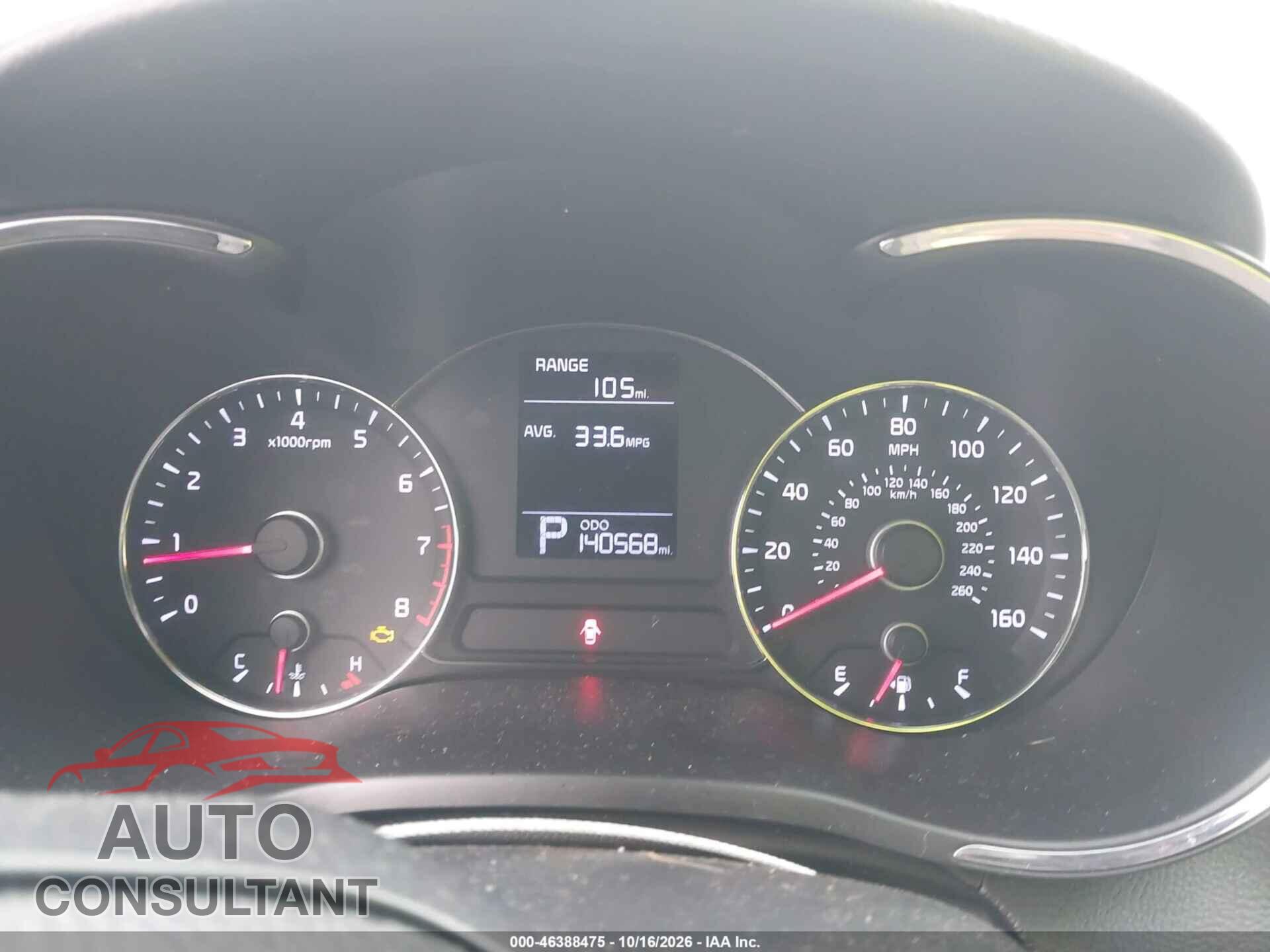 KIA FORTE 2015 - KNAFK4A65F5418836