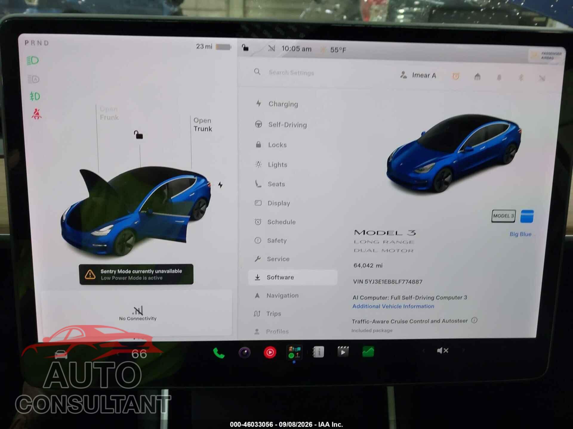 TESLA MODEL 3 2020 - 5YJ3E1EB8LF774887