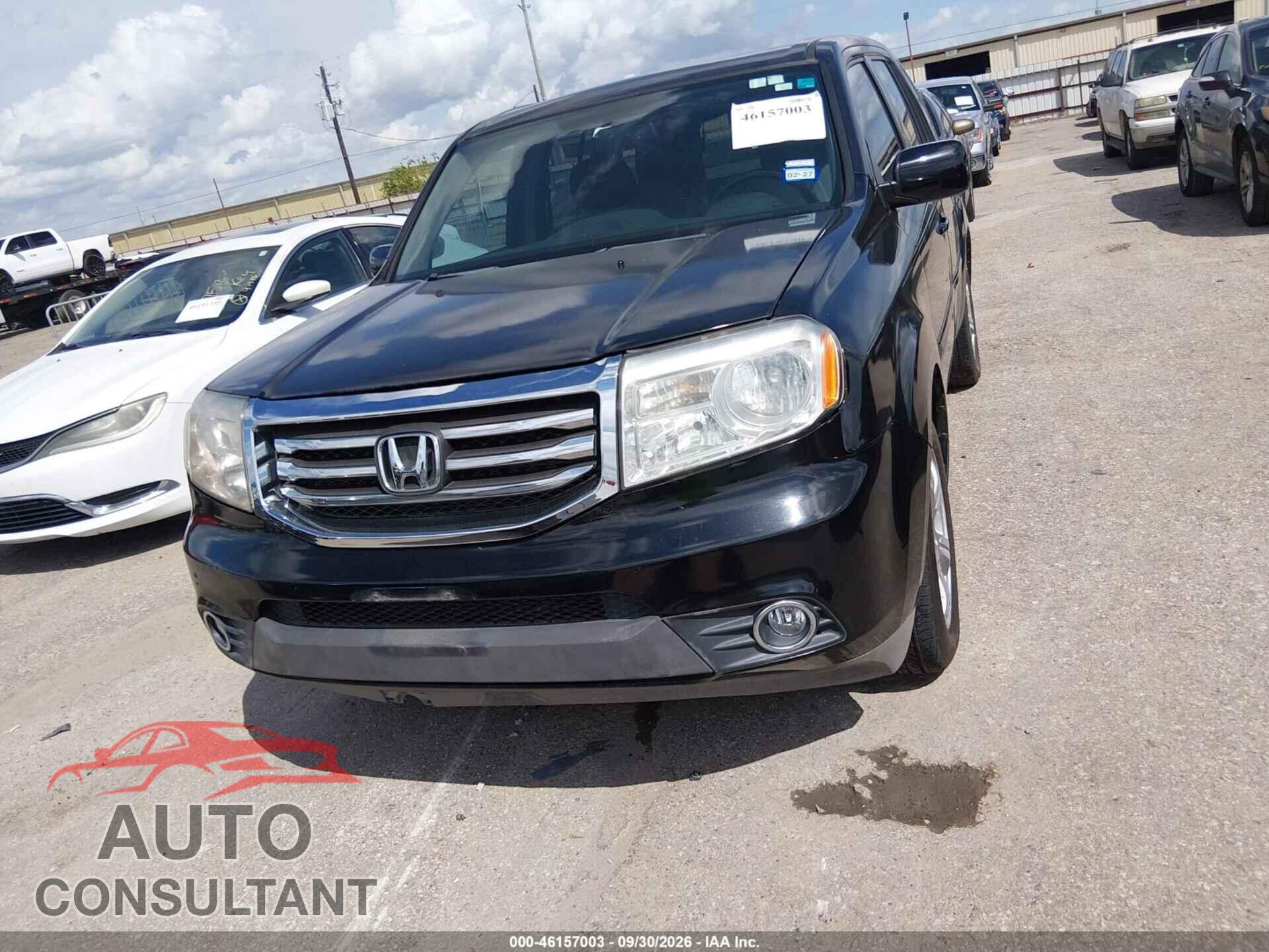 HONDA PILOT 2013 - 5FNYF4H78DB077250