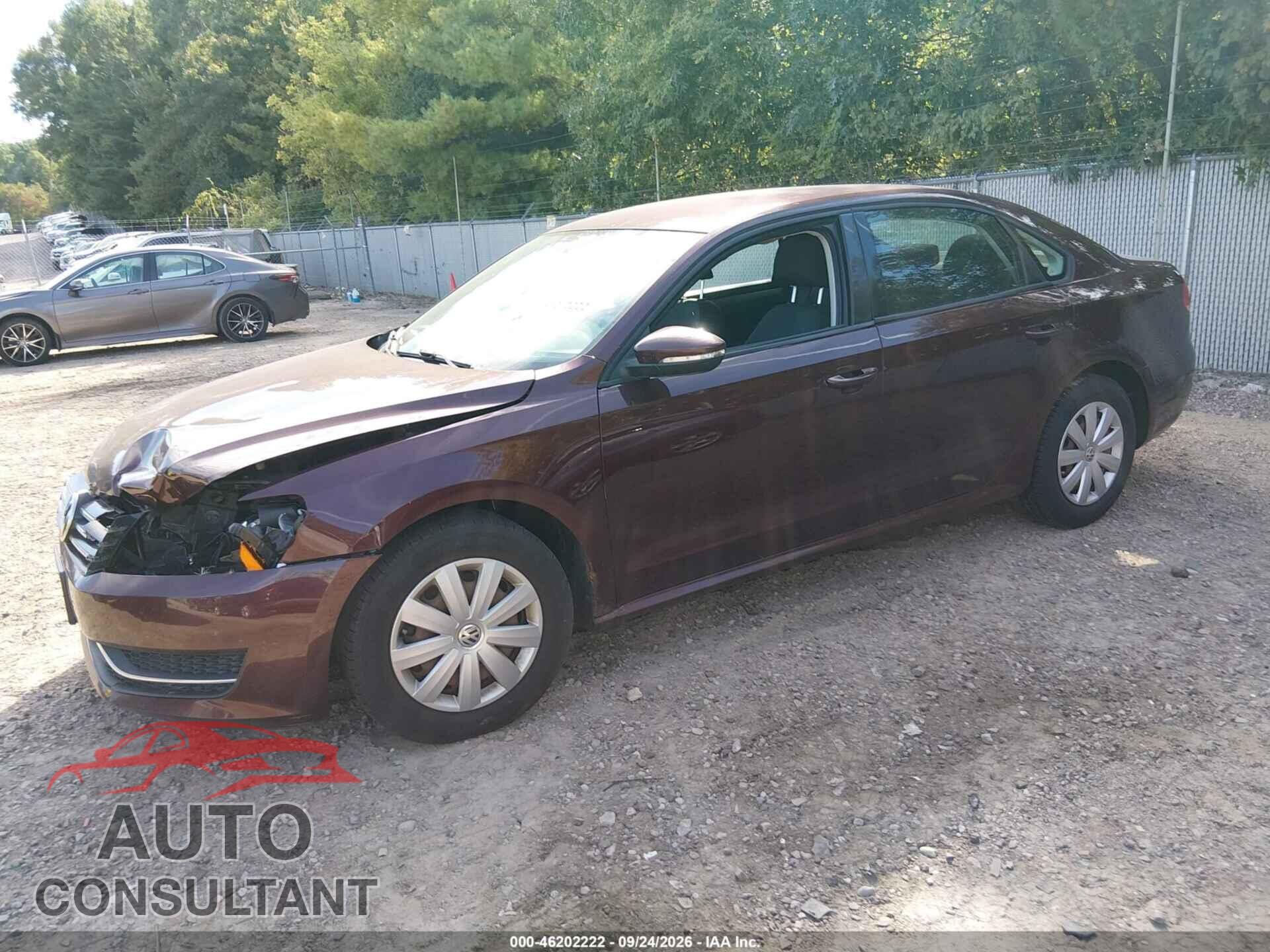 VOLKSWAGEN PASSAT 2012 - 1VWAP7A3XCC042998