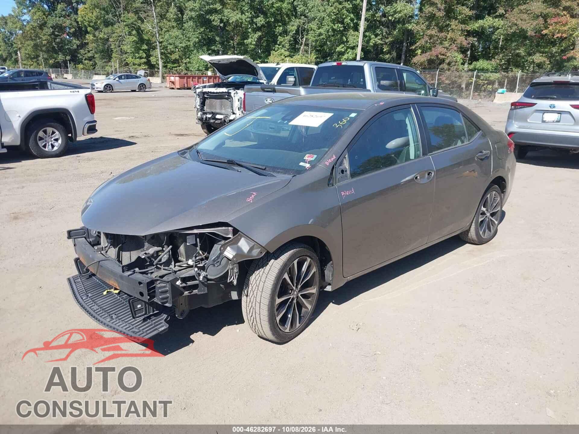 TOYOTA COROLLA 2017 - 2T1BURHE4HC805521