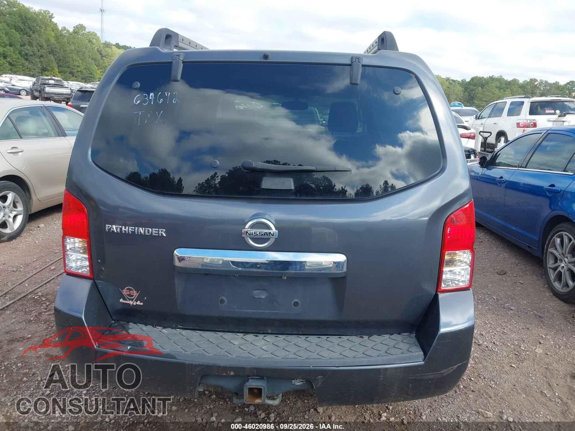 NISSAN PATHFINDER 2011 - 5N1AR1NN4BC634672