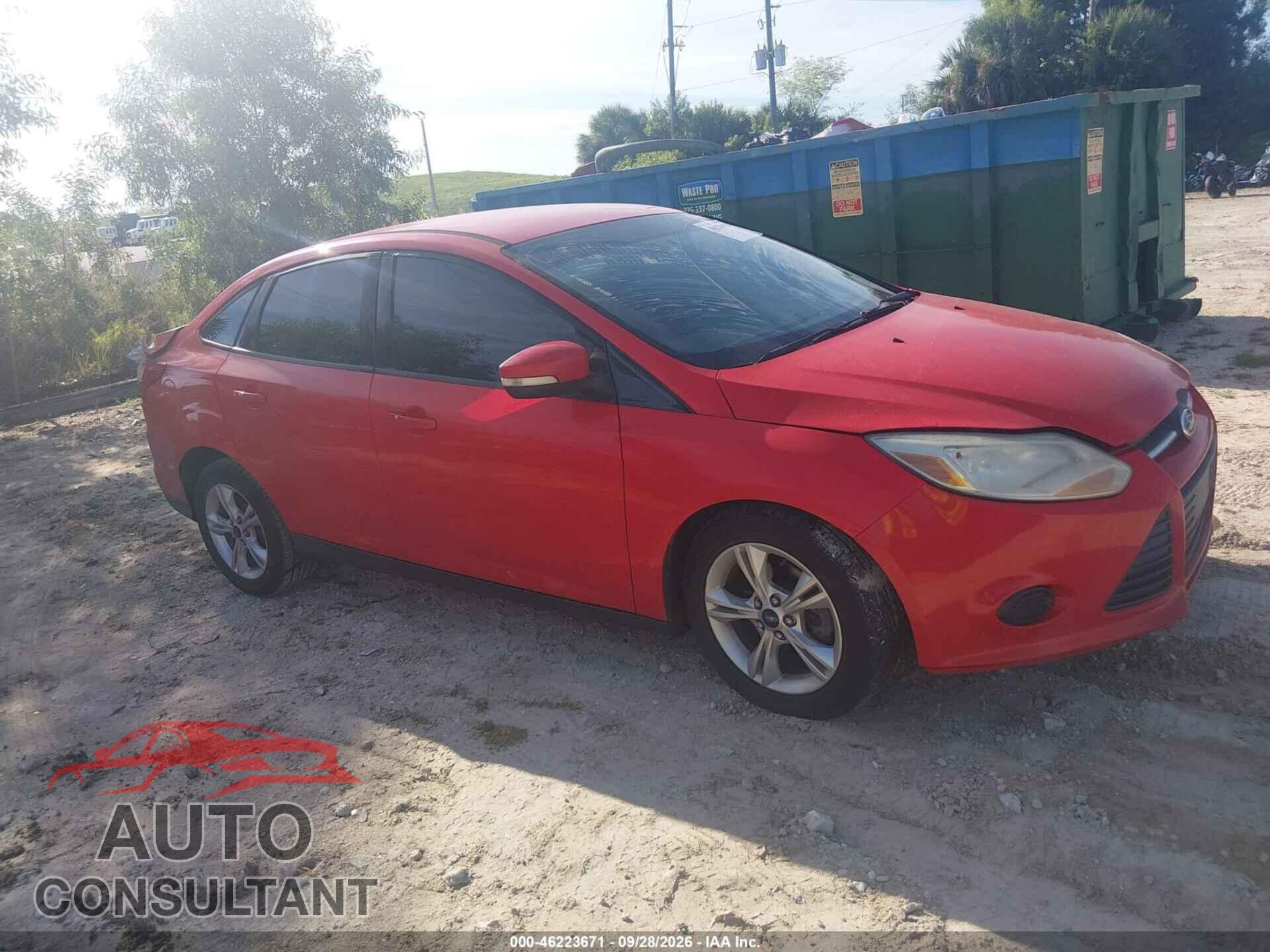 FORD FOCUS 2013 - 1FADP3F23DL331348