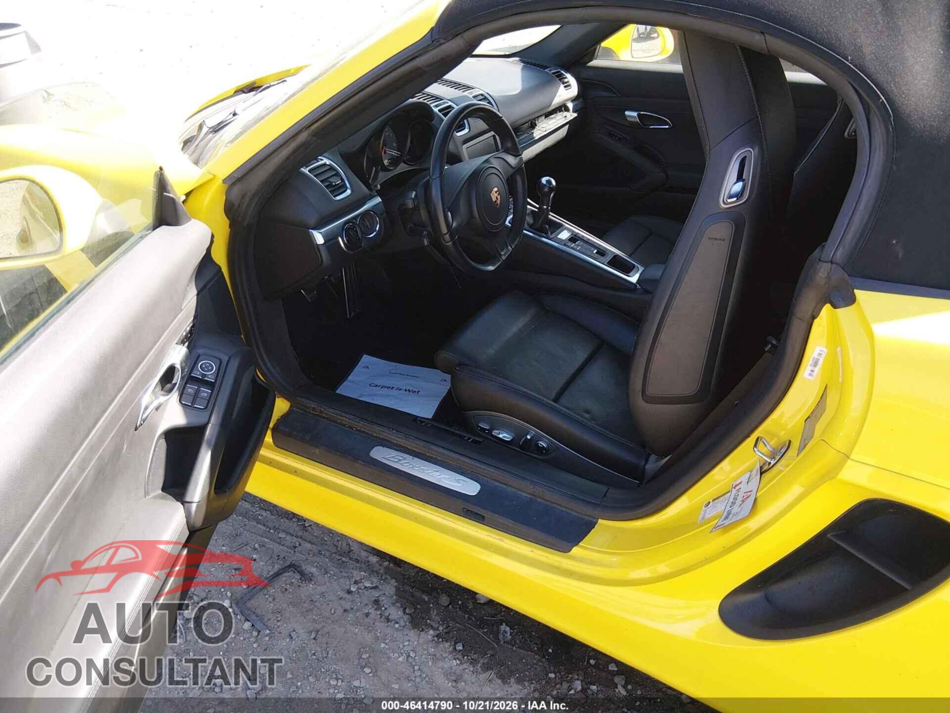 PORSCHE BOXSTER 2013 - WP0CB2A85DS130647