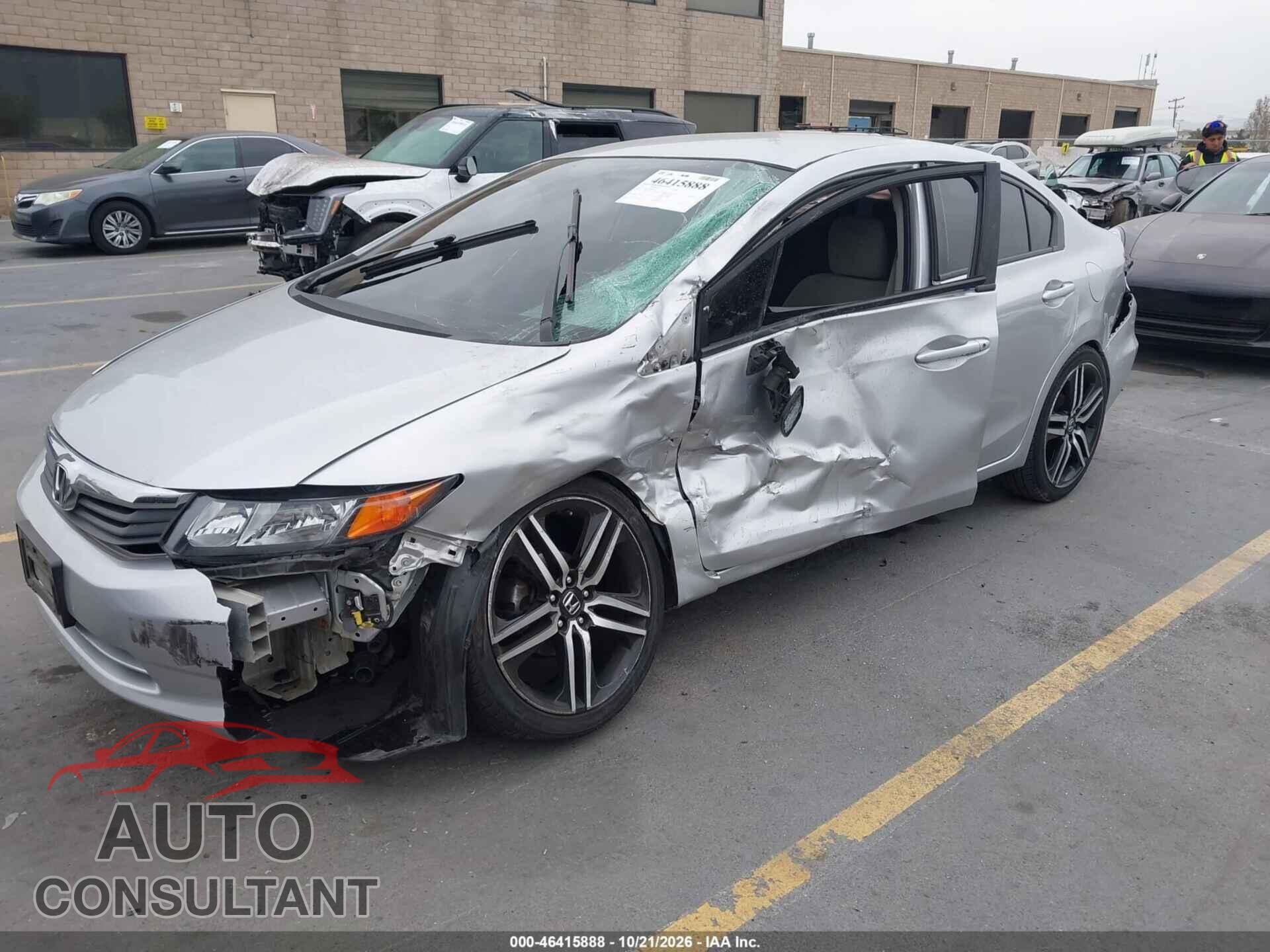 HONDA CIVIC 2012 - 19XFB2F57CE321676