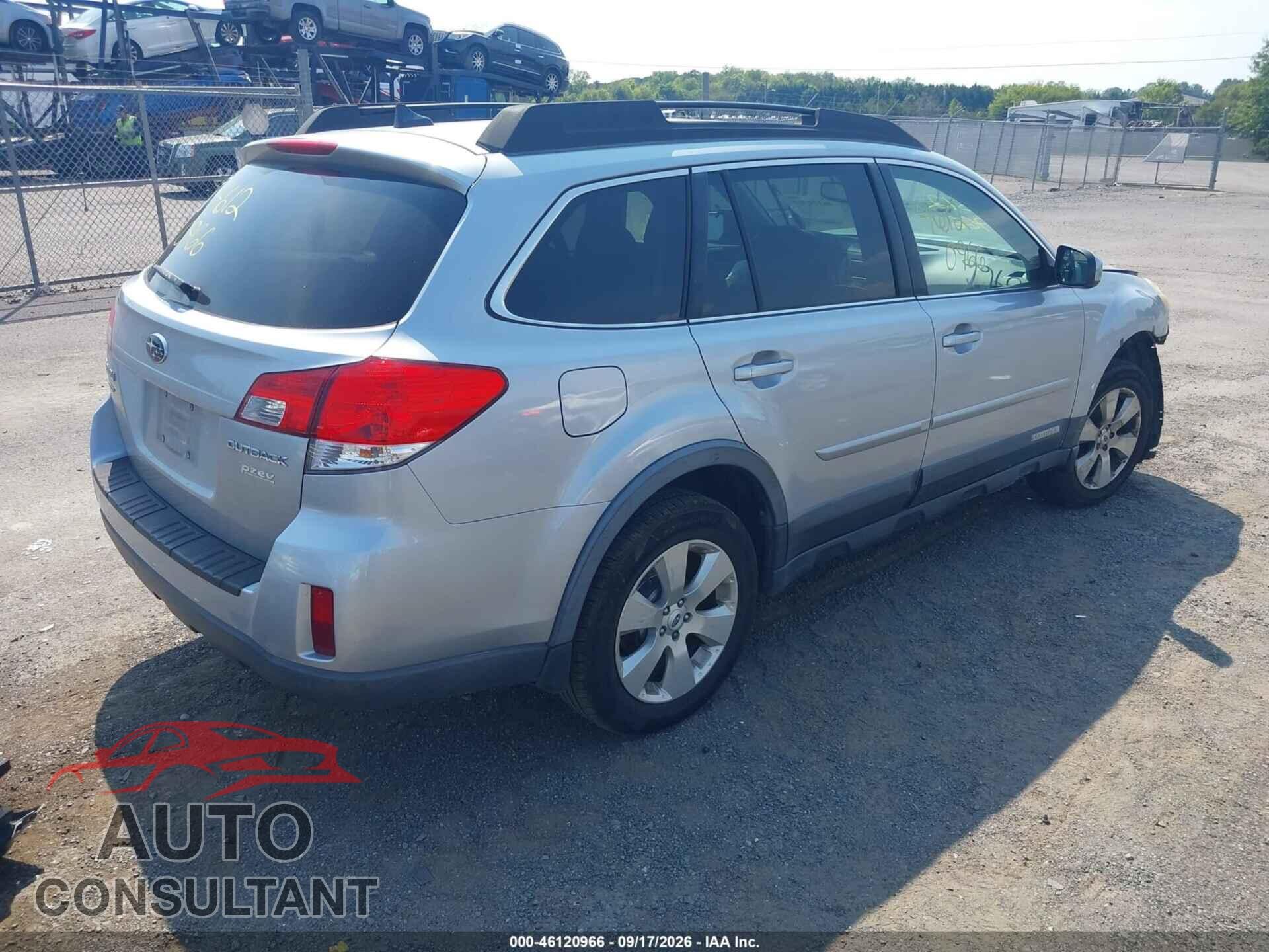 SUBARU OUTBACK 2012 - 4S4BRBKCXC3285760