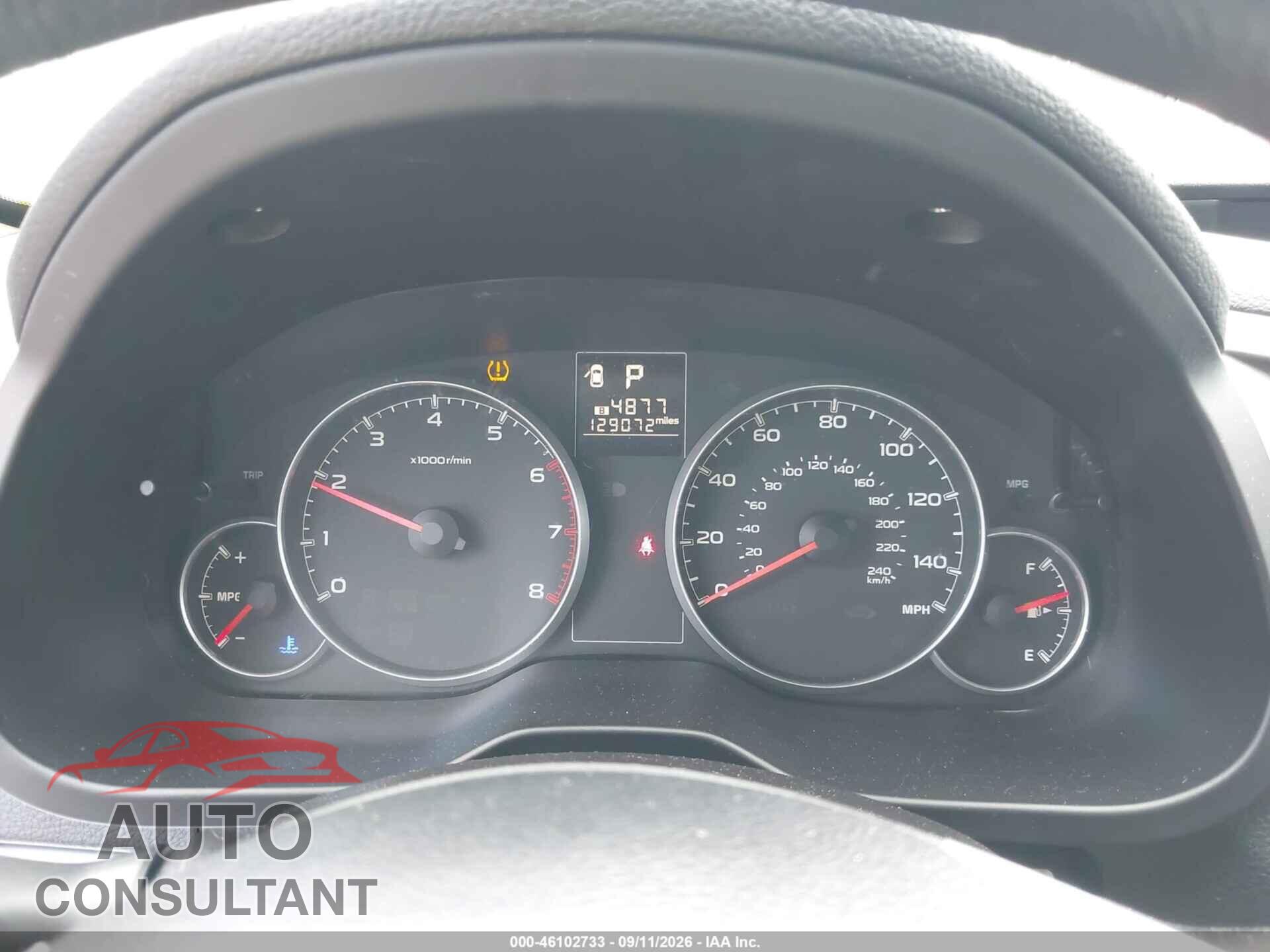 SUBARU OUTBACK 2013 - 4S4BRBAC7D3299165