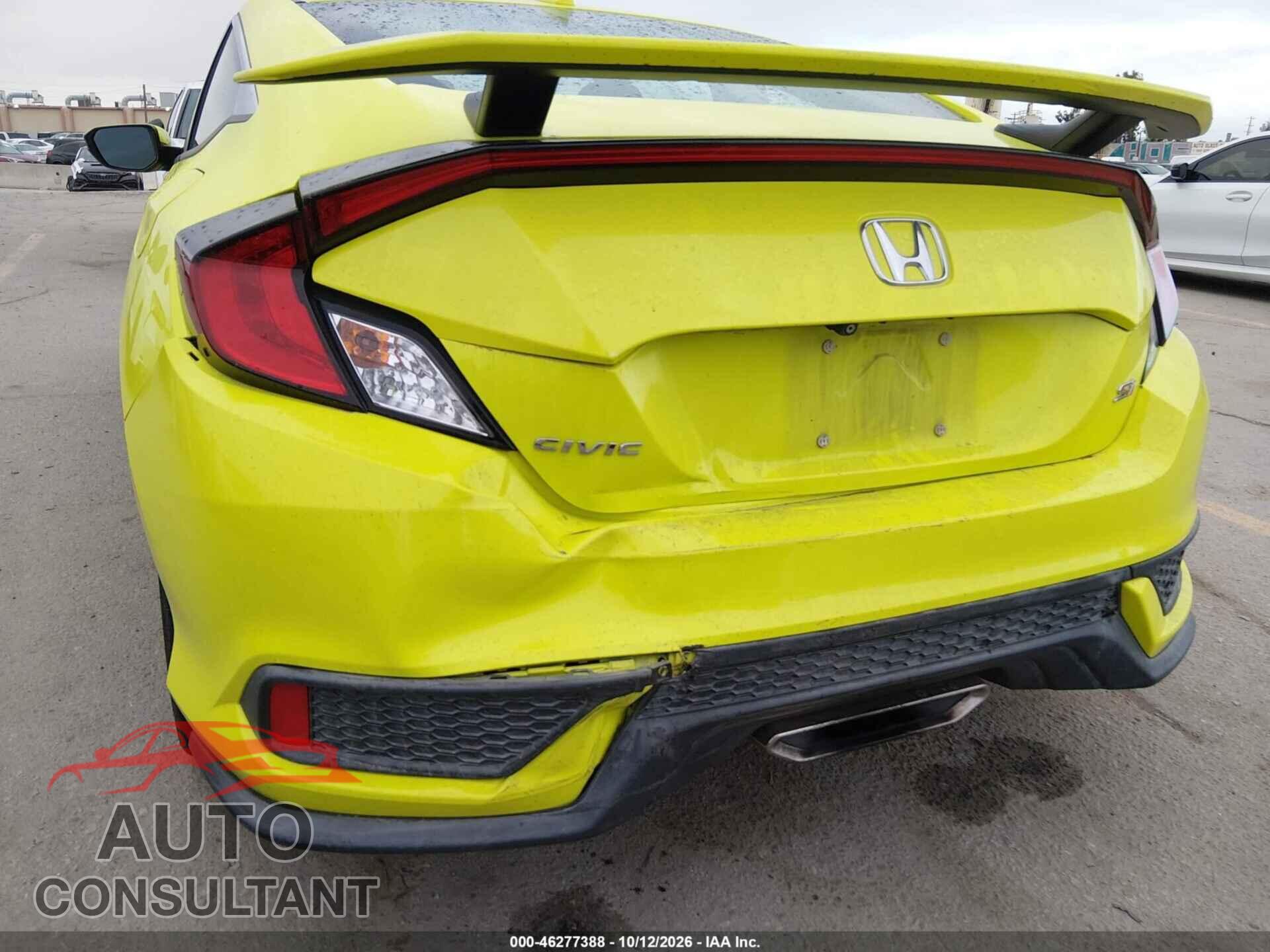 HONDA CIVIC SI 2019 - 2HGFC3A56KH752573
