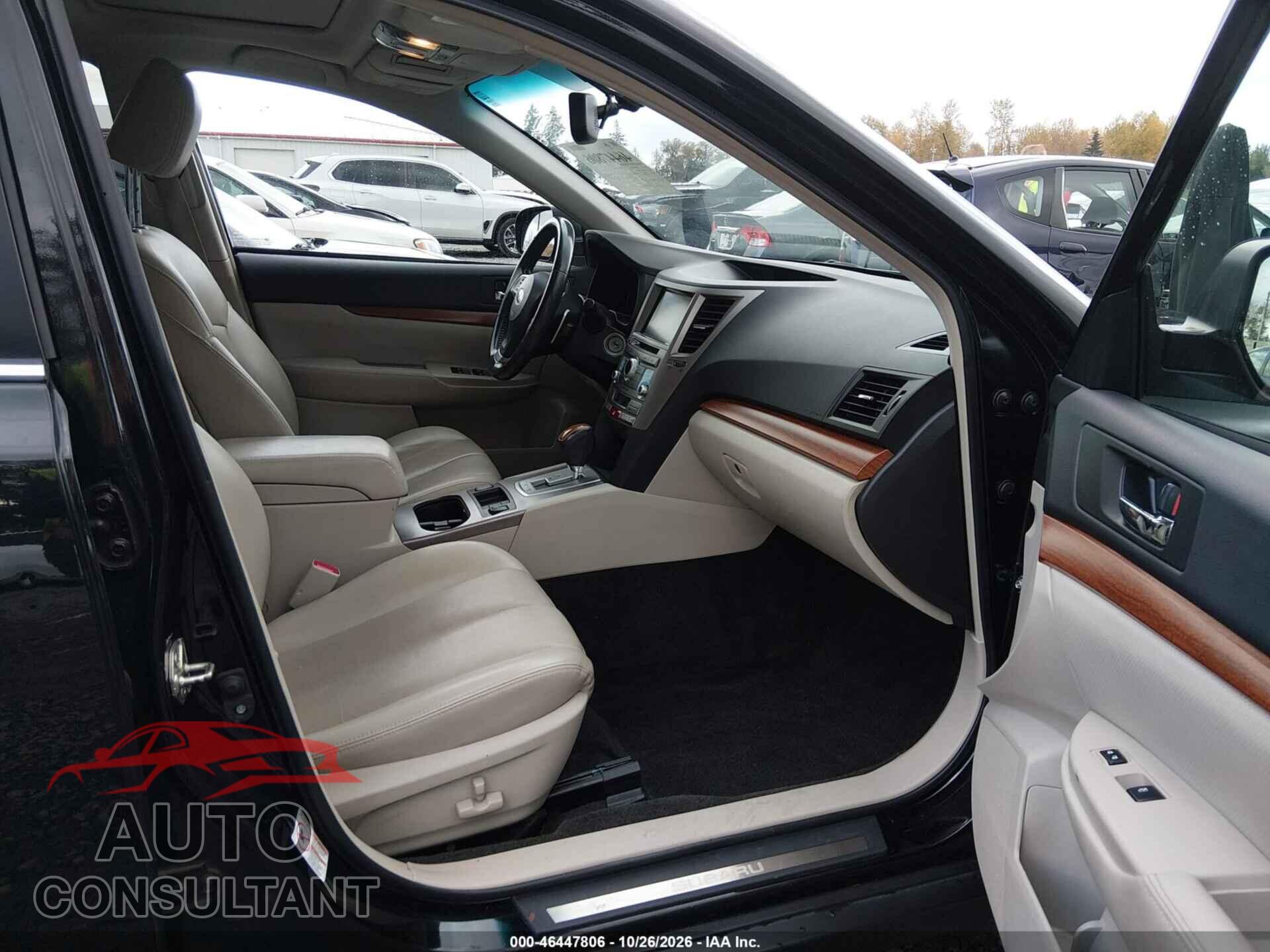 SUBARU OUTBACK 2013 - 4S4BRBLC5D3264119