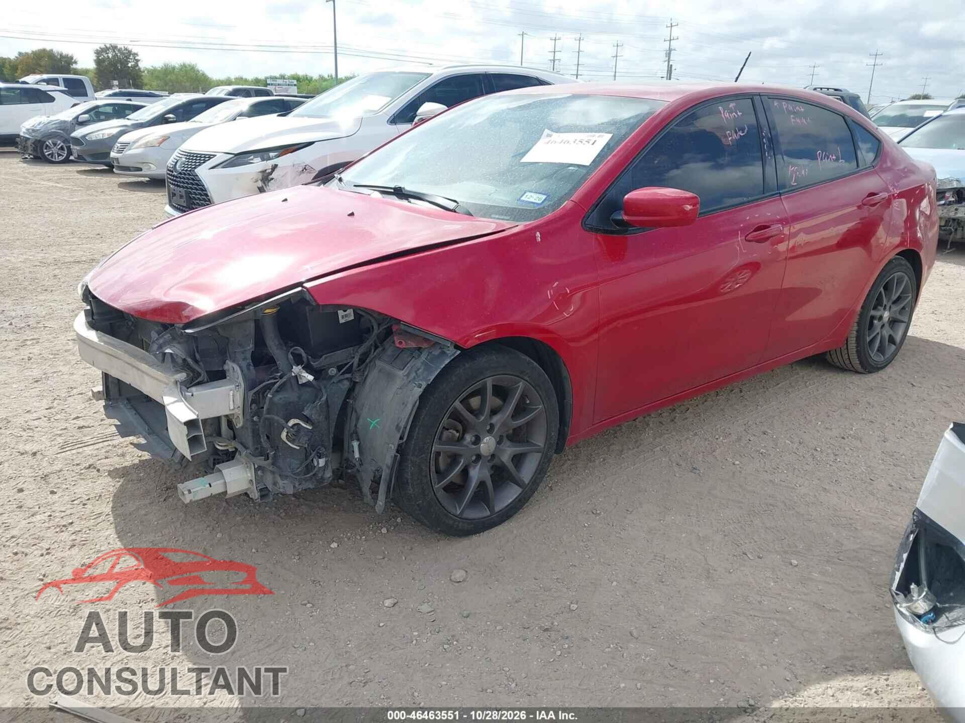 DODGE DART 2016 - 1C3CDFFA0GD791562