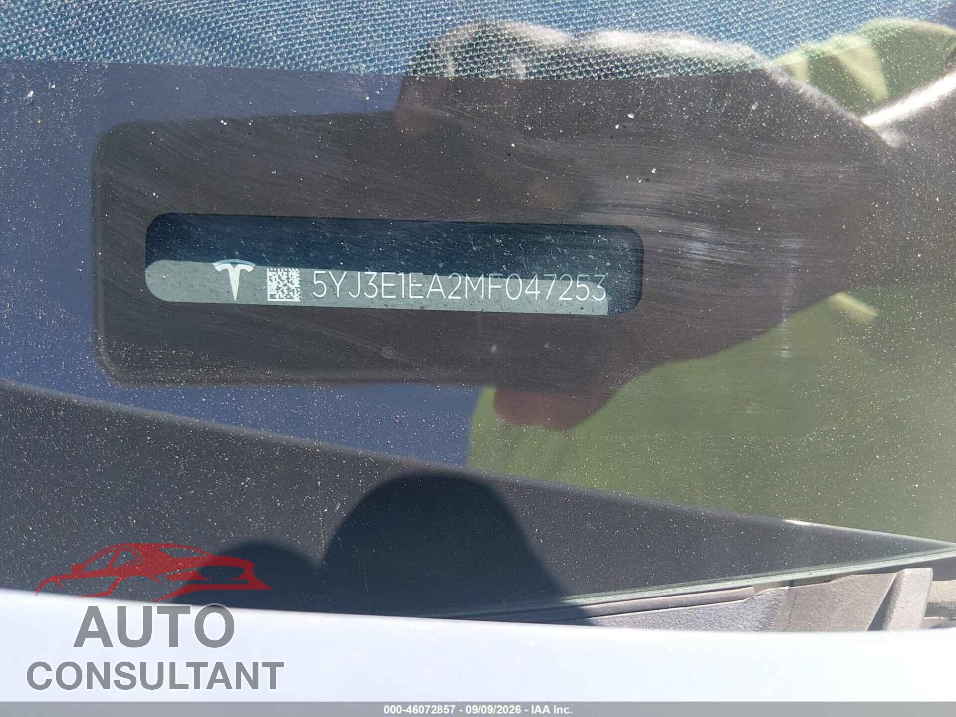 TESLA MODEL 3 2021 - 5YJ3E1EA2MF047253
