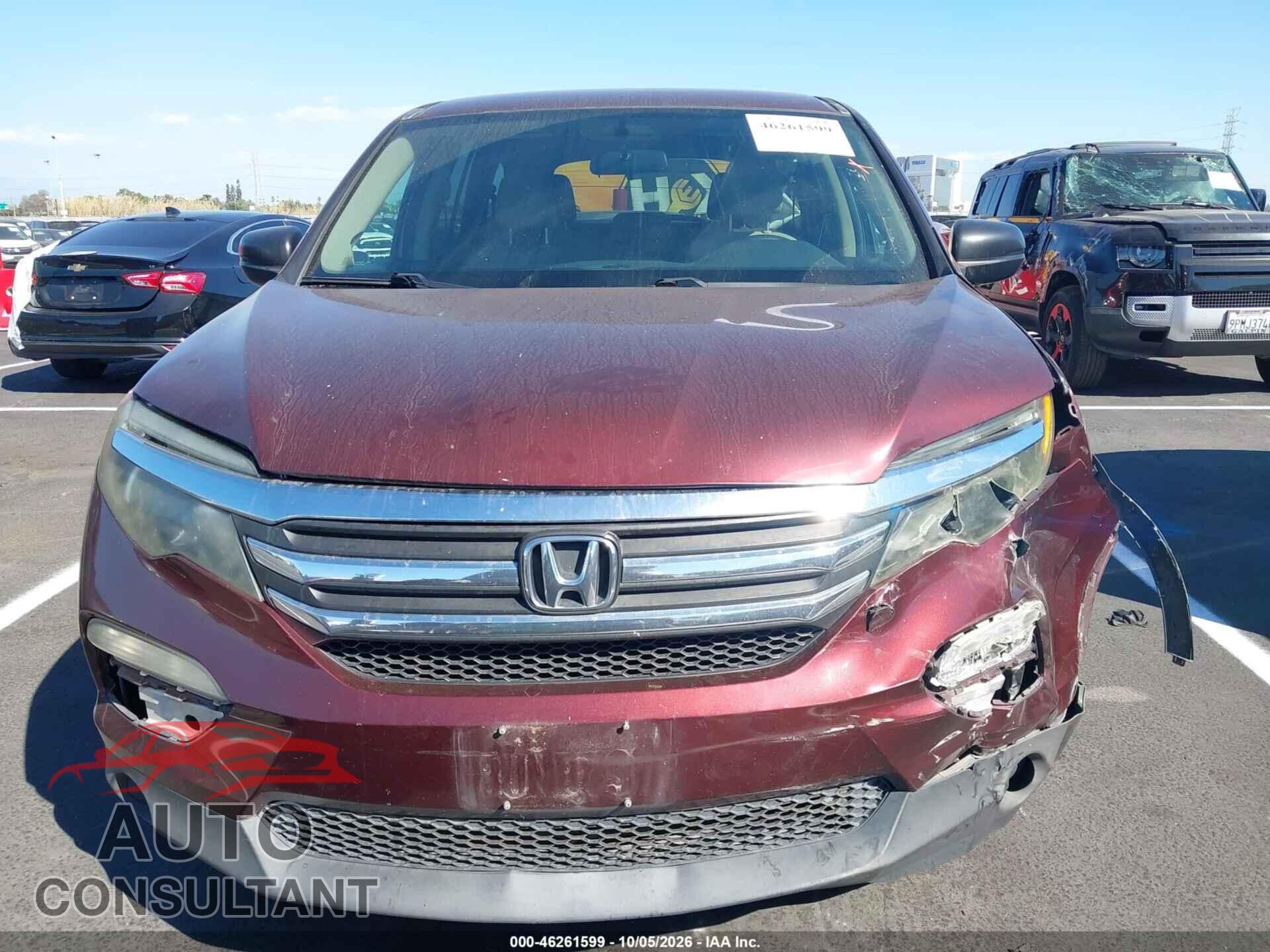 HONDA PILOT 2018 - 5FNYF5H14JB011727
