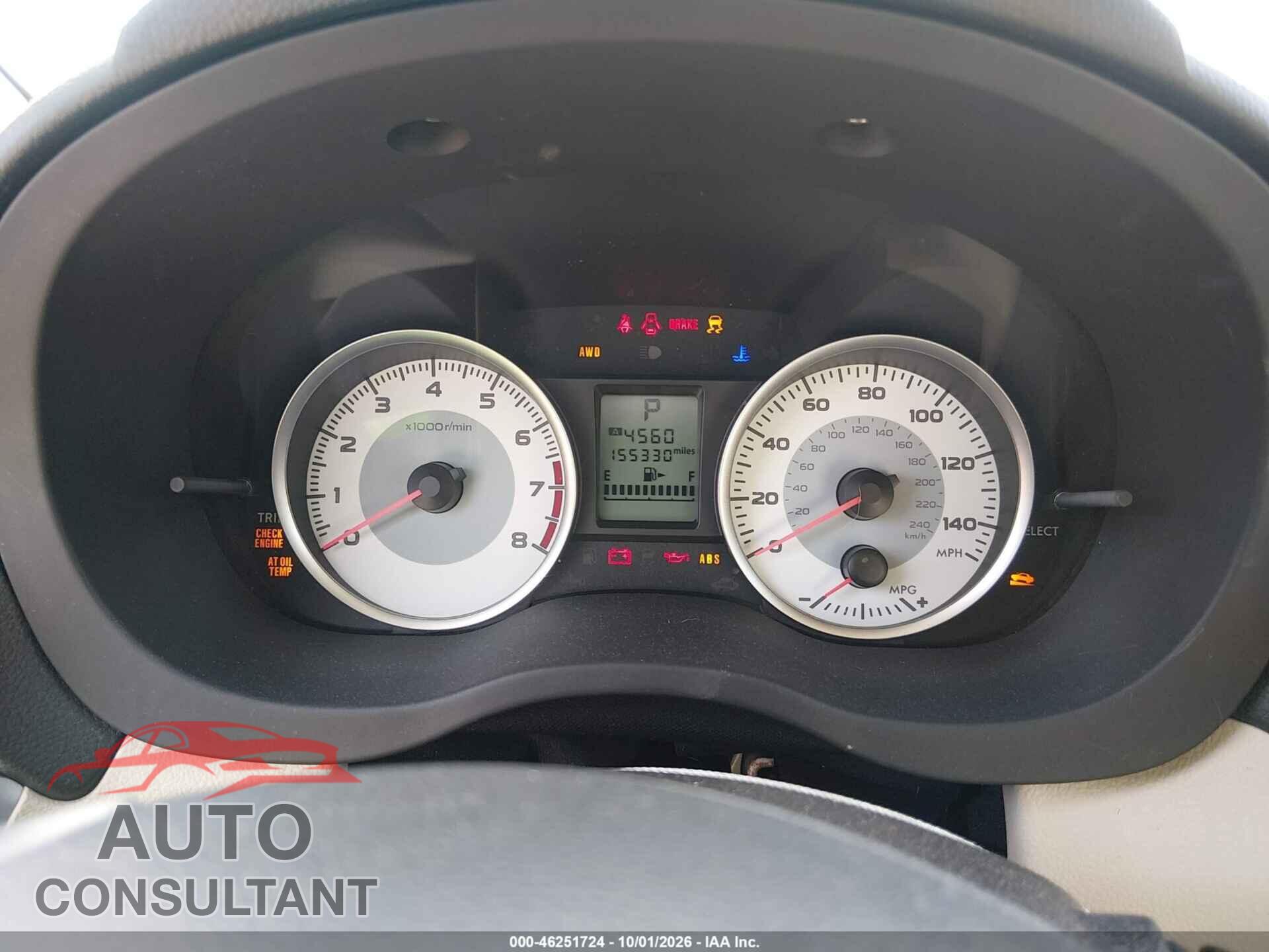 SUBARU IMPREZA 2013 - JF1GPAC61DH823162