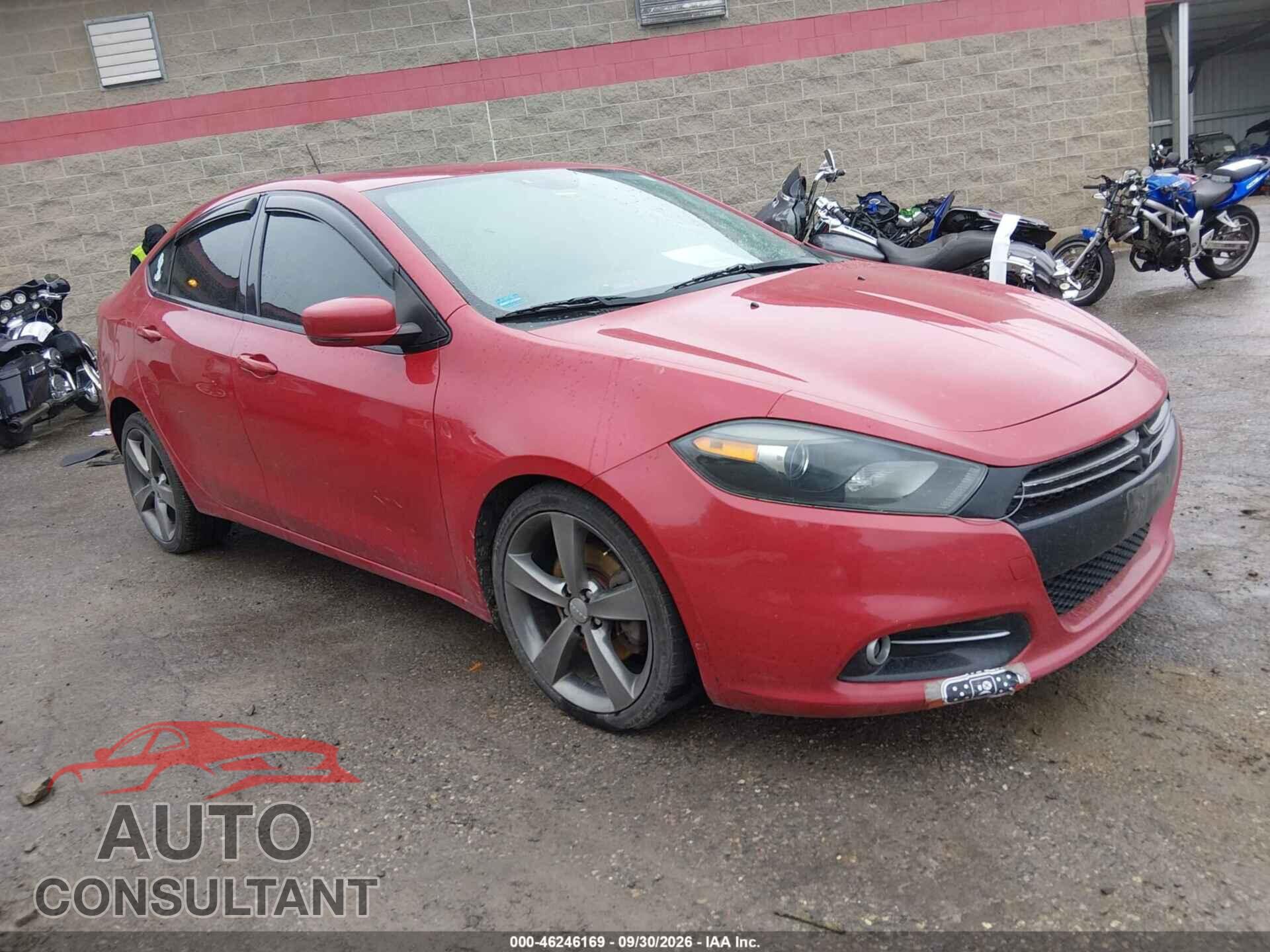 DODGE DART 2015 - 1C3CDFEB1FD362472