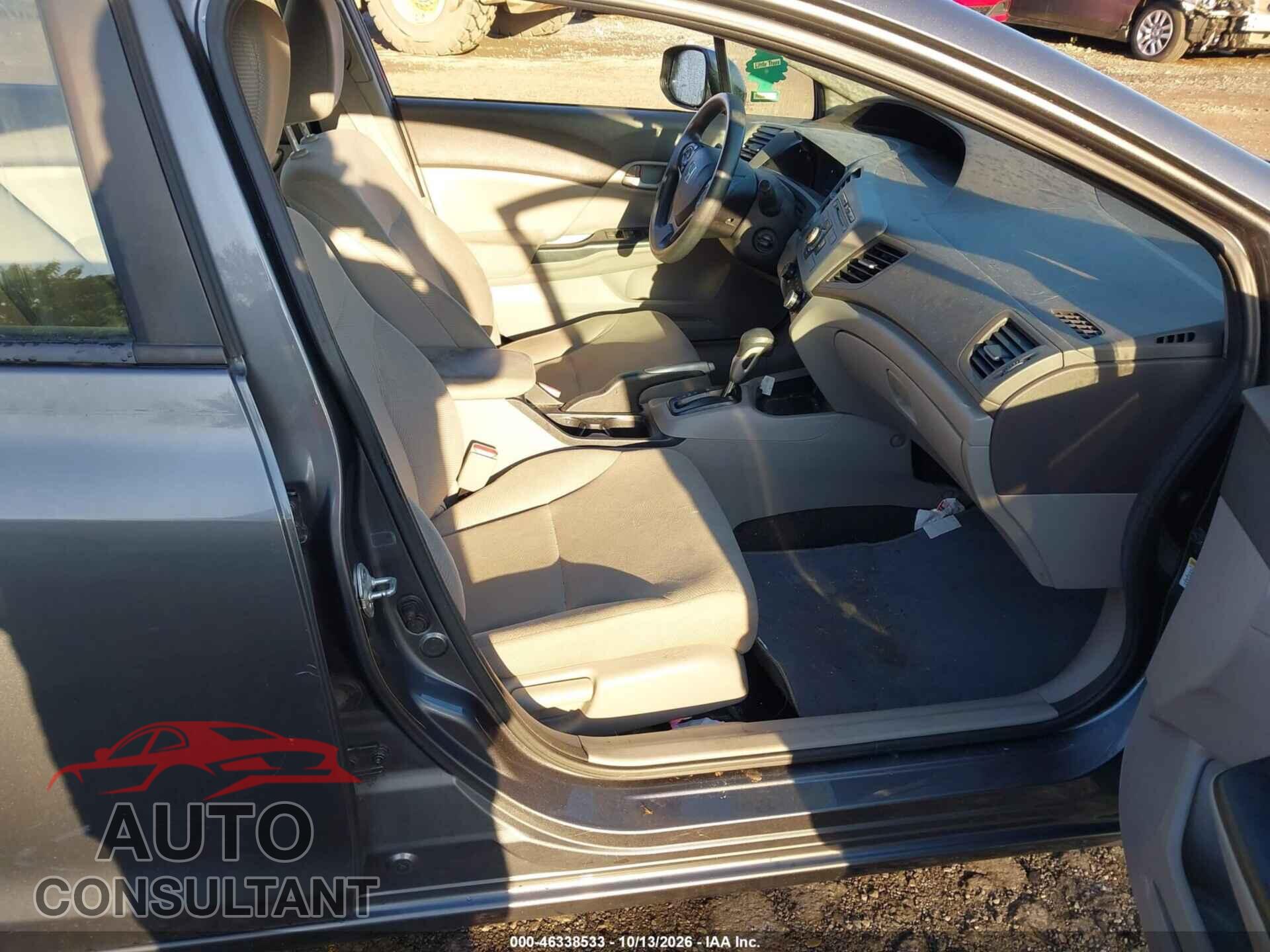 HONDA CIVIC 2012 - 19XFB2F54CE342016