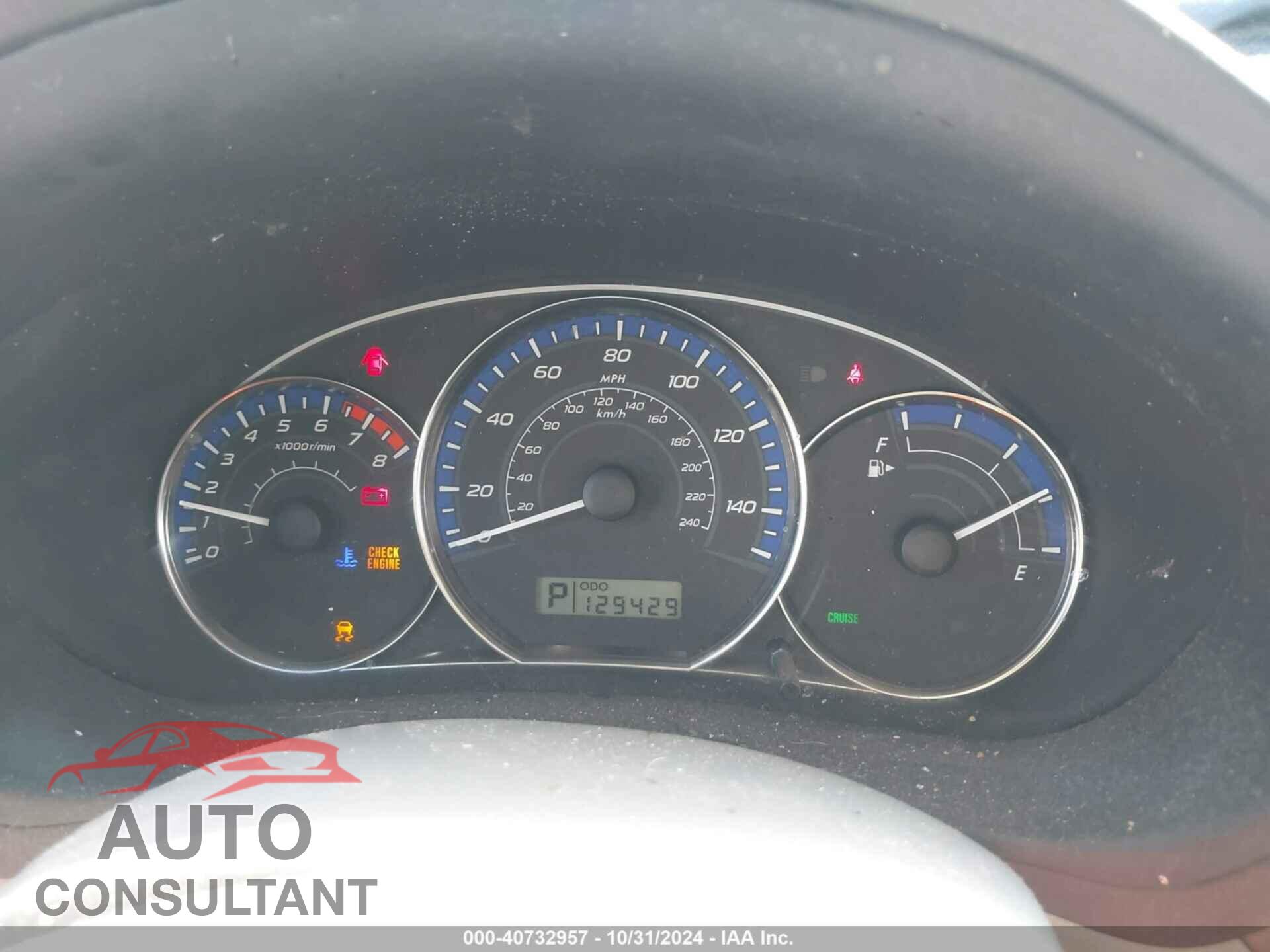 SUBARU FORESTER 2012 - JF2SHBDC6CH452642