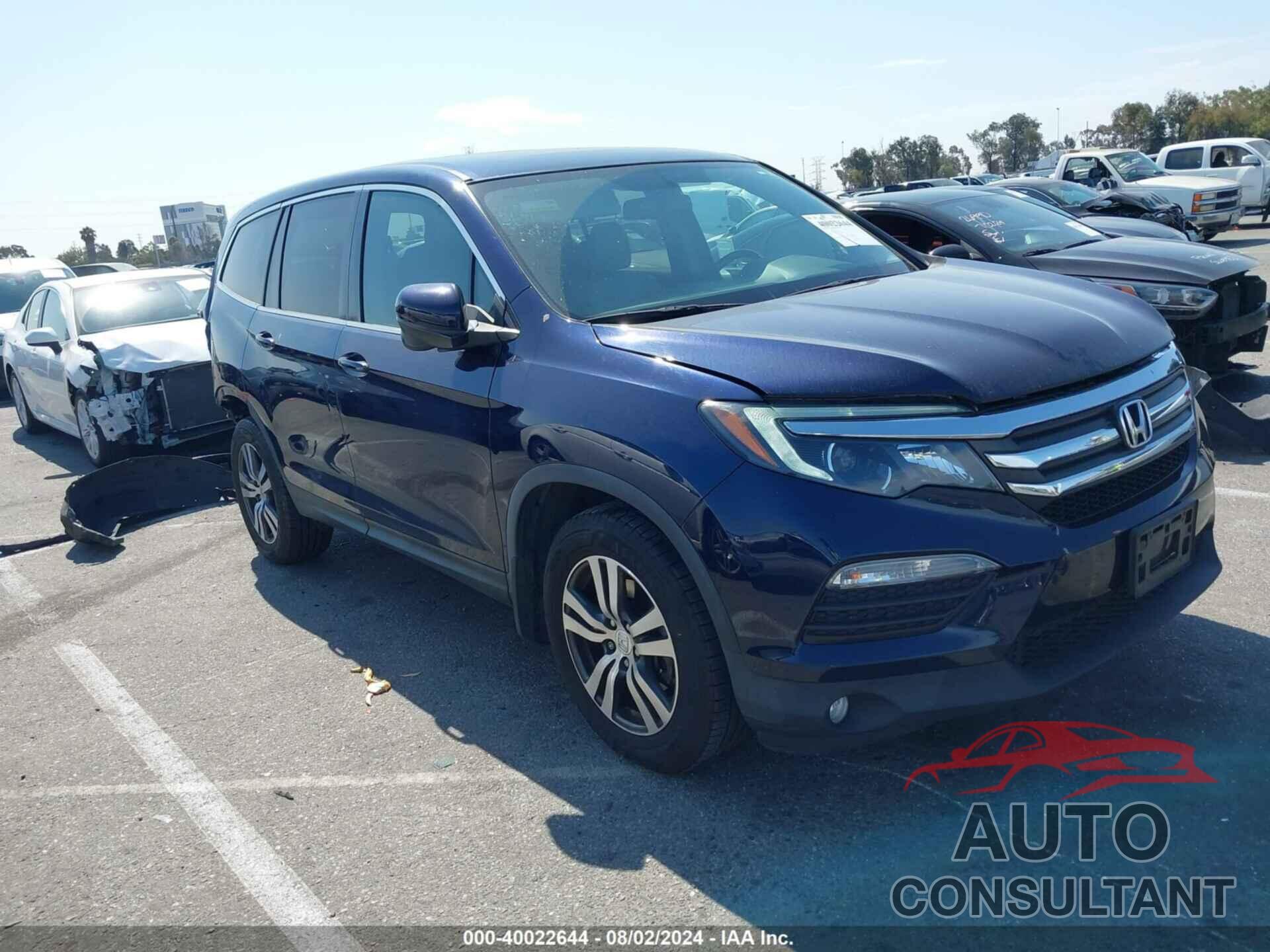 HONDA PILOT 2017 - 5FNYF5H52HB017197