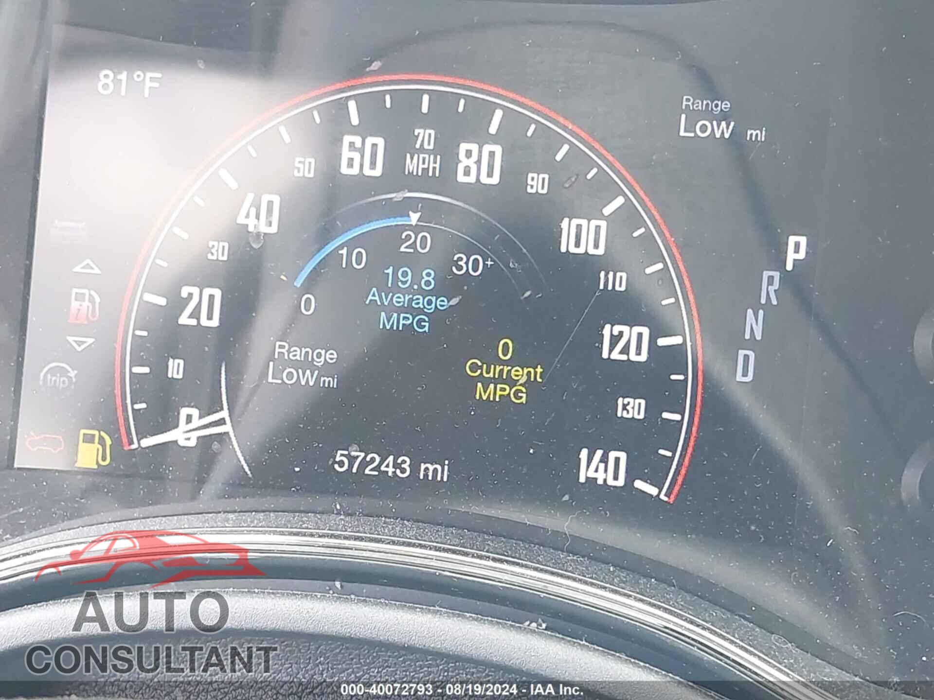 DODGE DURANGO 2019 - 1C4RDJDG3KC717857
