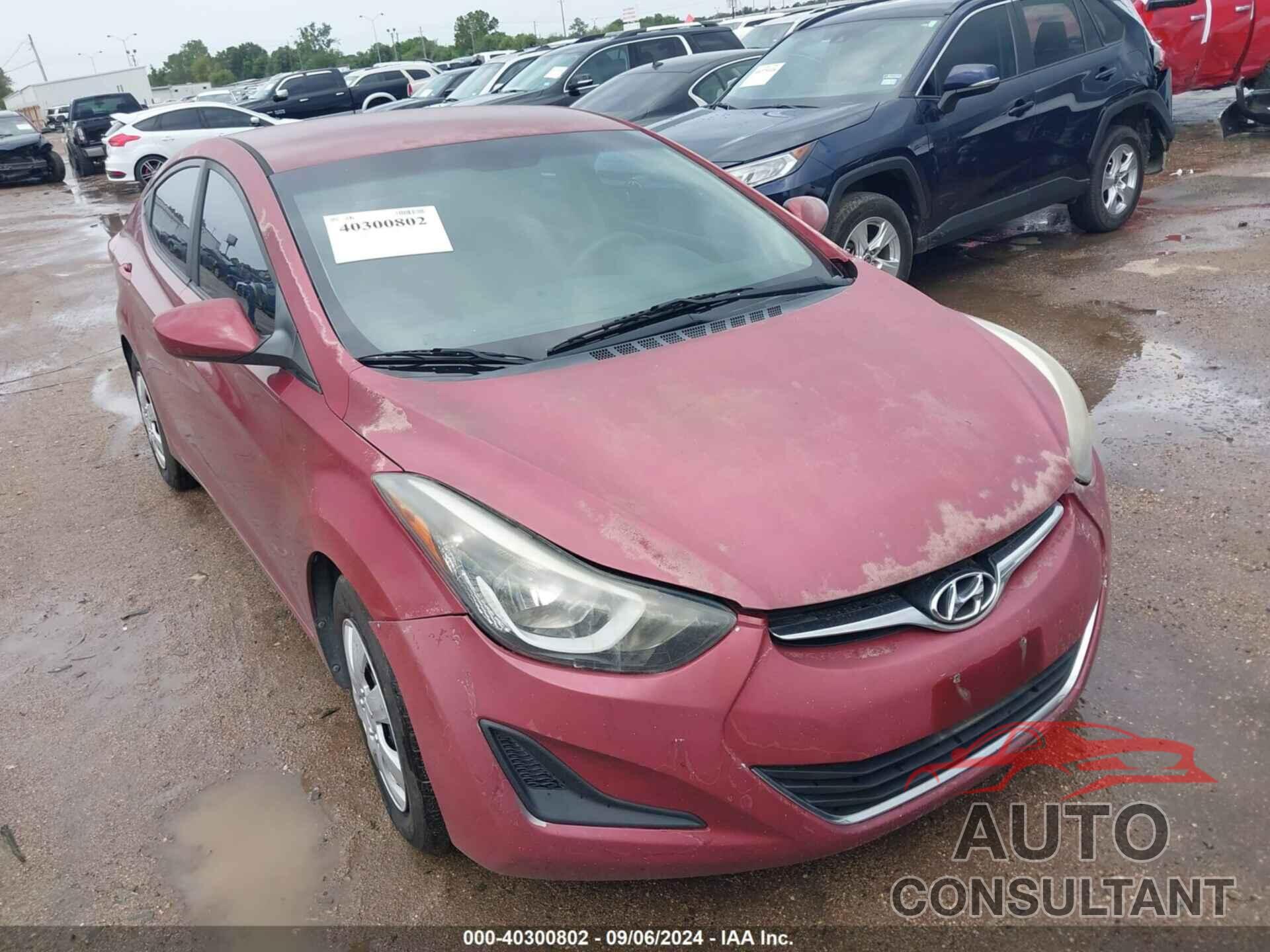 HYUNDAI ELANTRA 2016 - 5NPDH4AE0GH748160