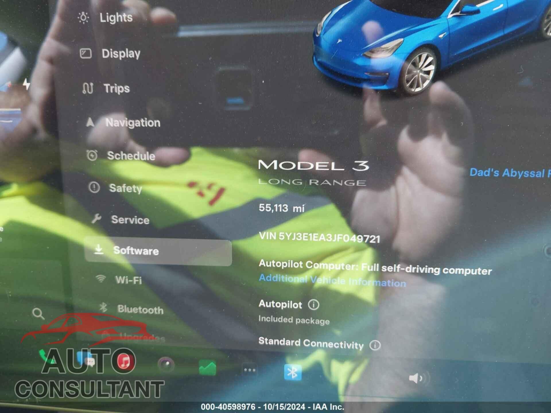 TESLA MODEL 3 2018 - 5YJ3E1EA3JF049721