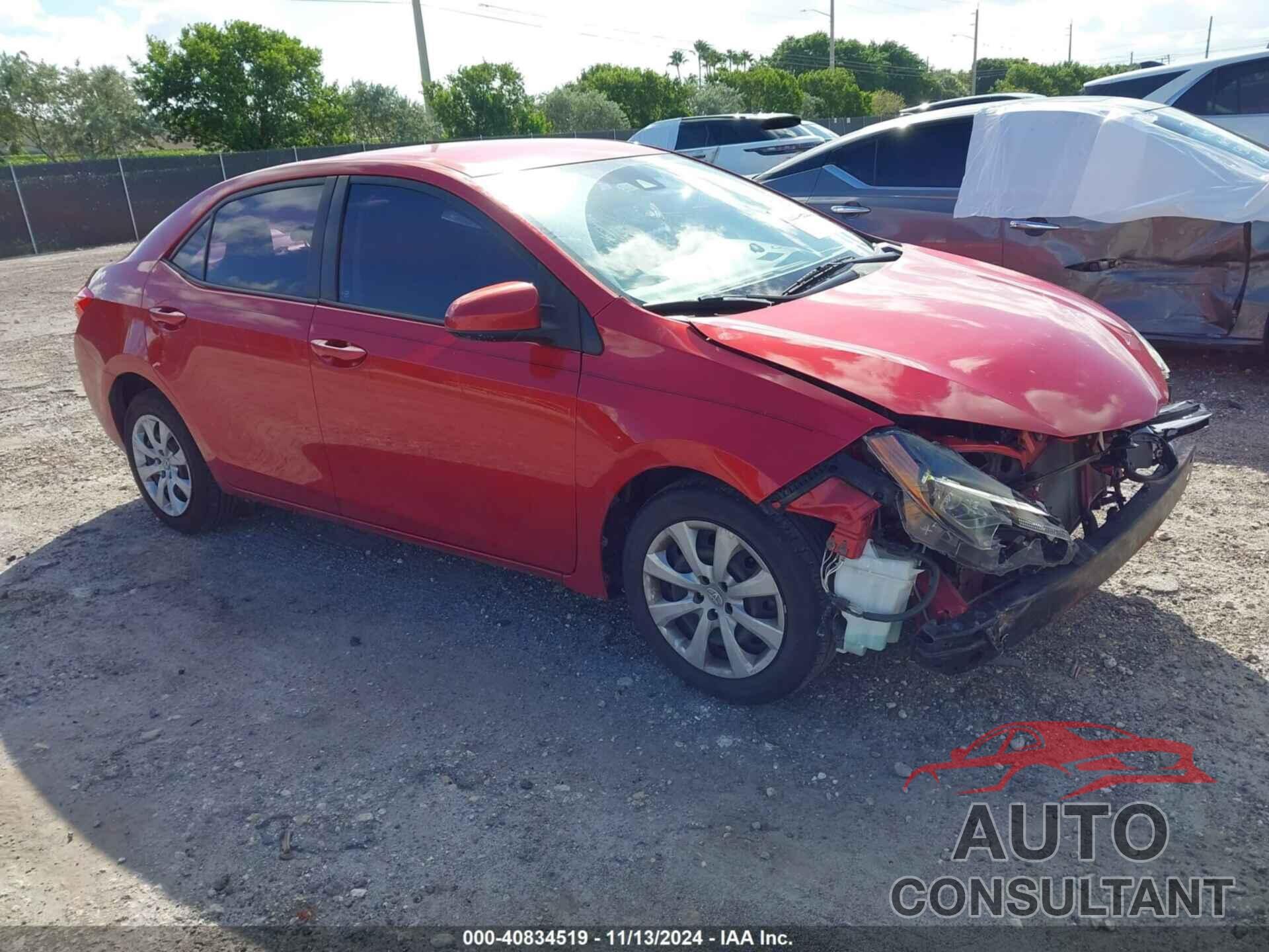 TOYOTA COROLLA 2017 - 2T1BURHE1HC948796