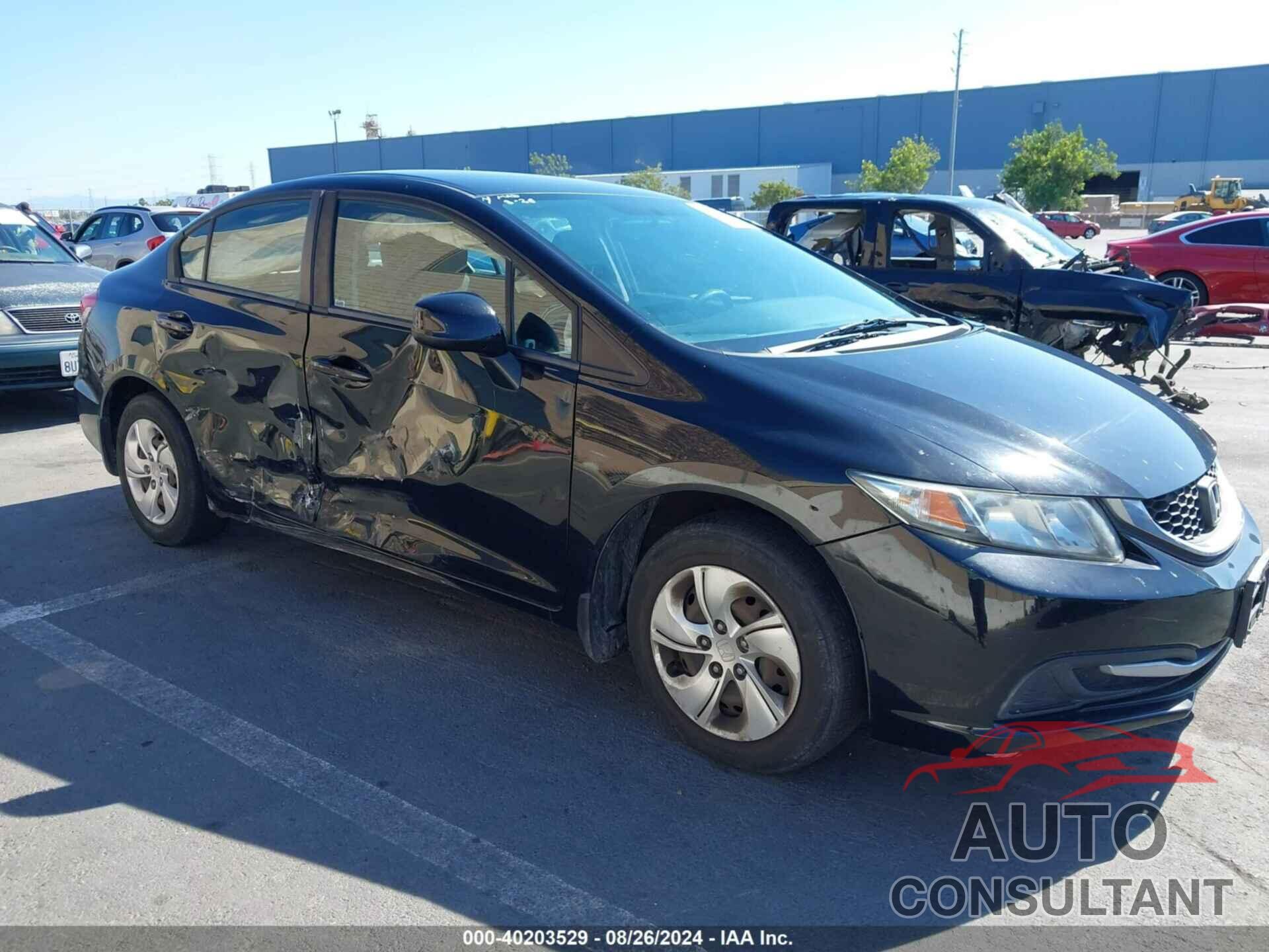 HONDA CIVIC 2013 - 19XFB2F55DE247997