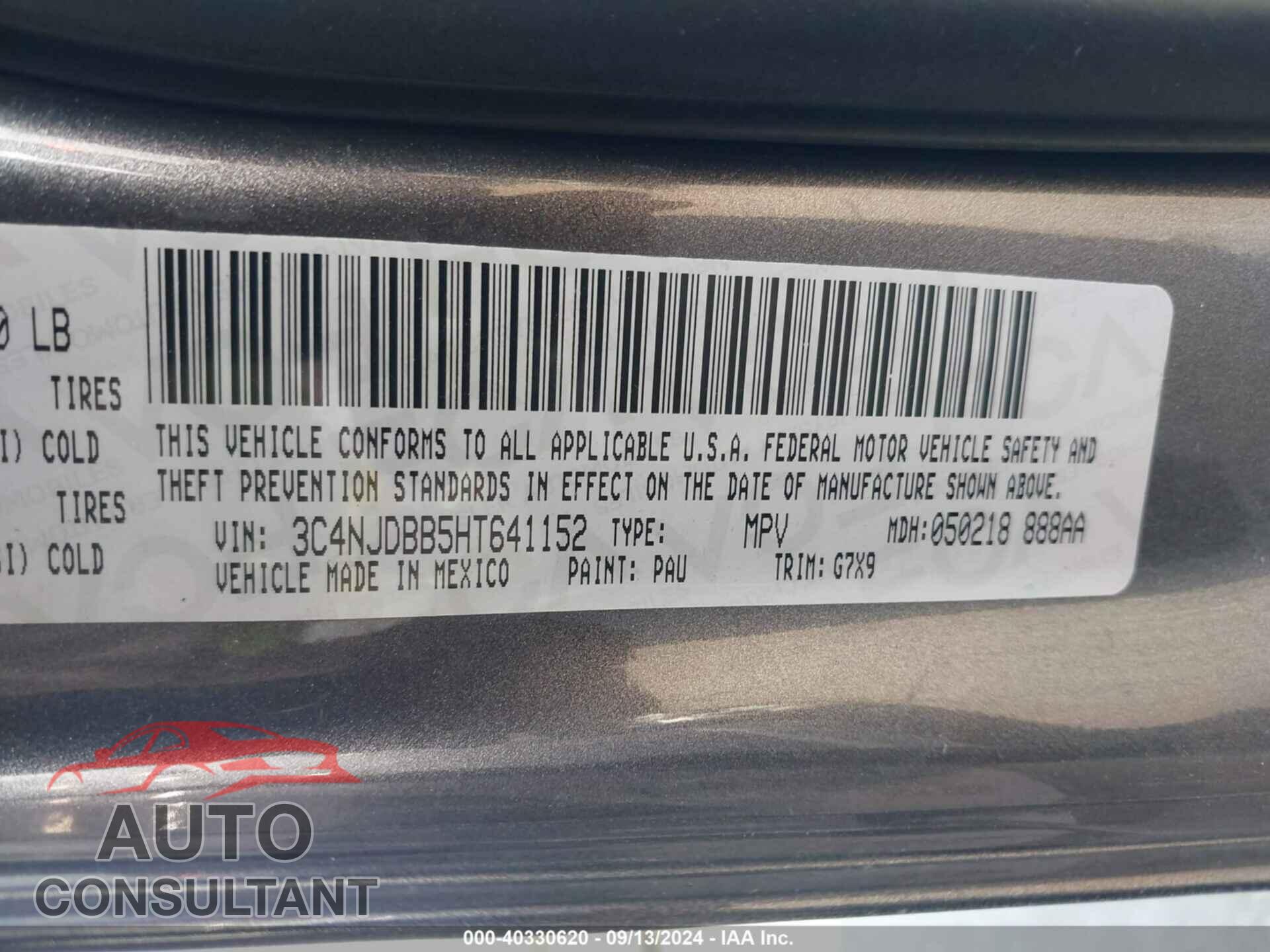 JEEP NEW COMPASS 2017 - 3C4NJDBB5HT641152
