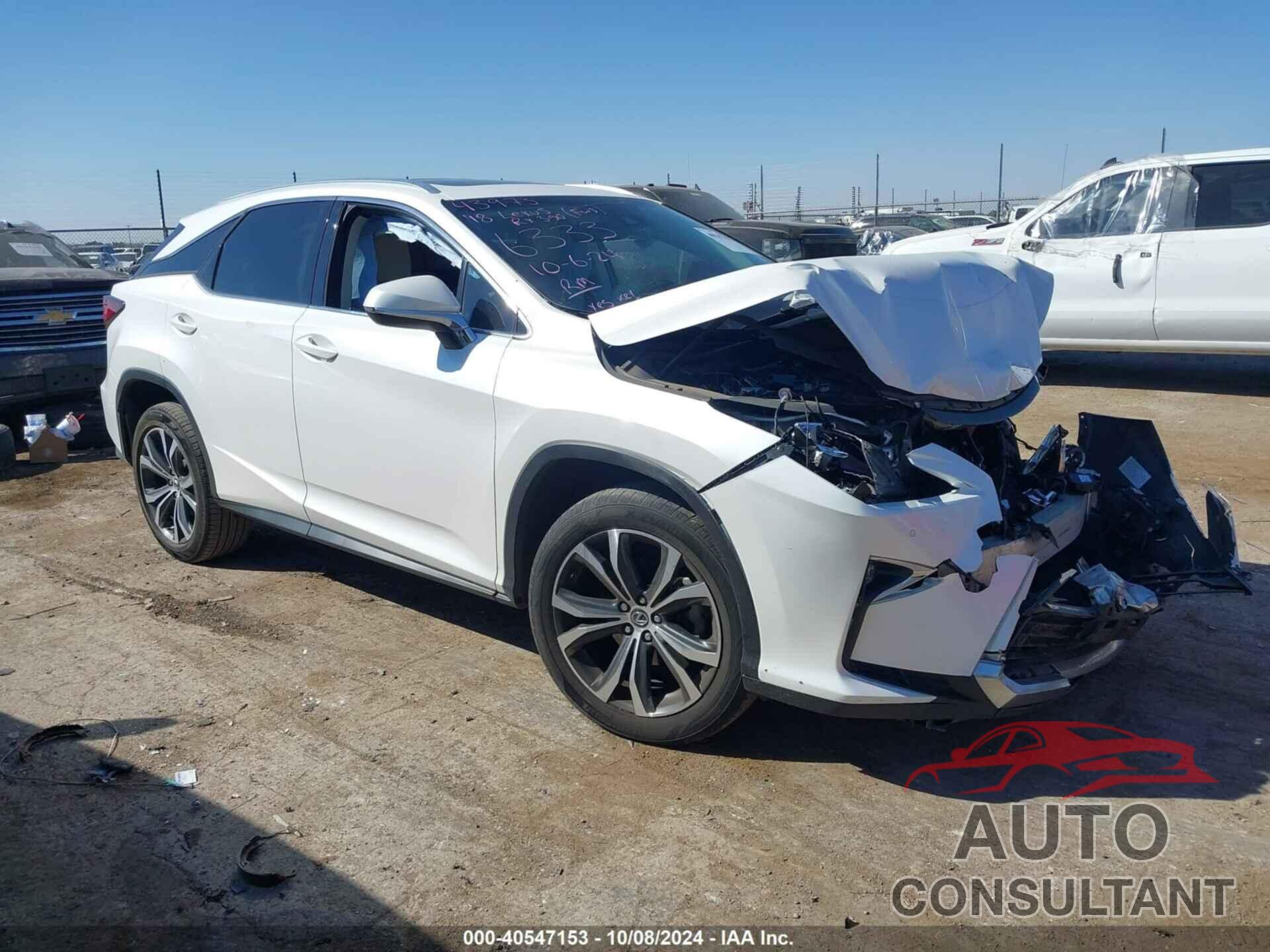 LEXUS RX 350 2018 - 2T2ZZMCA5JC096333