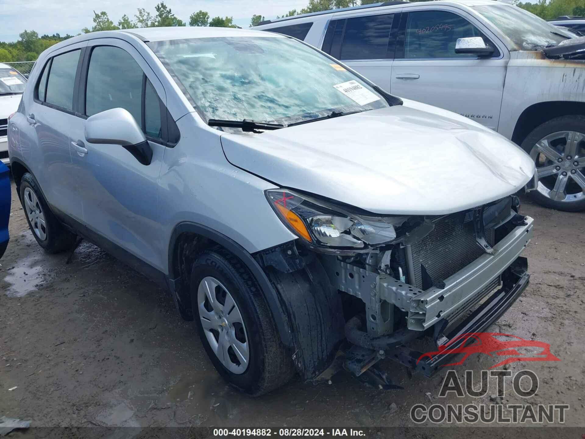 CHEVROLET TRAX 2018 - 3GNCJKSB0JL411494