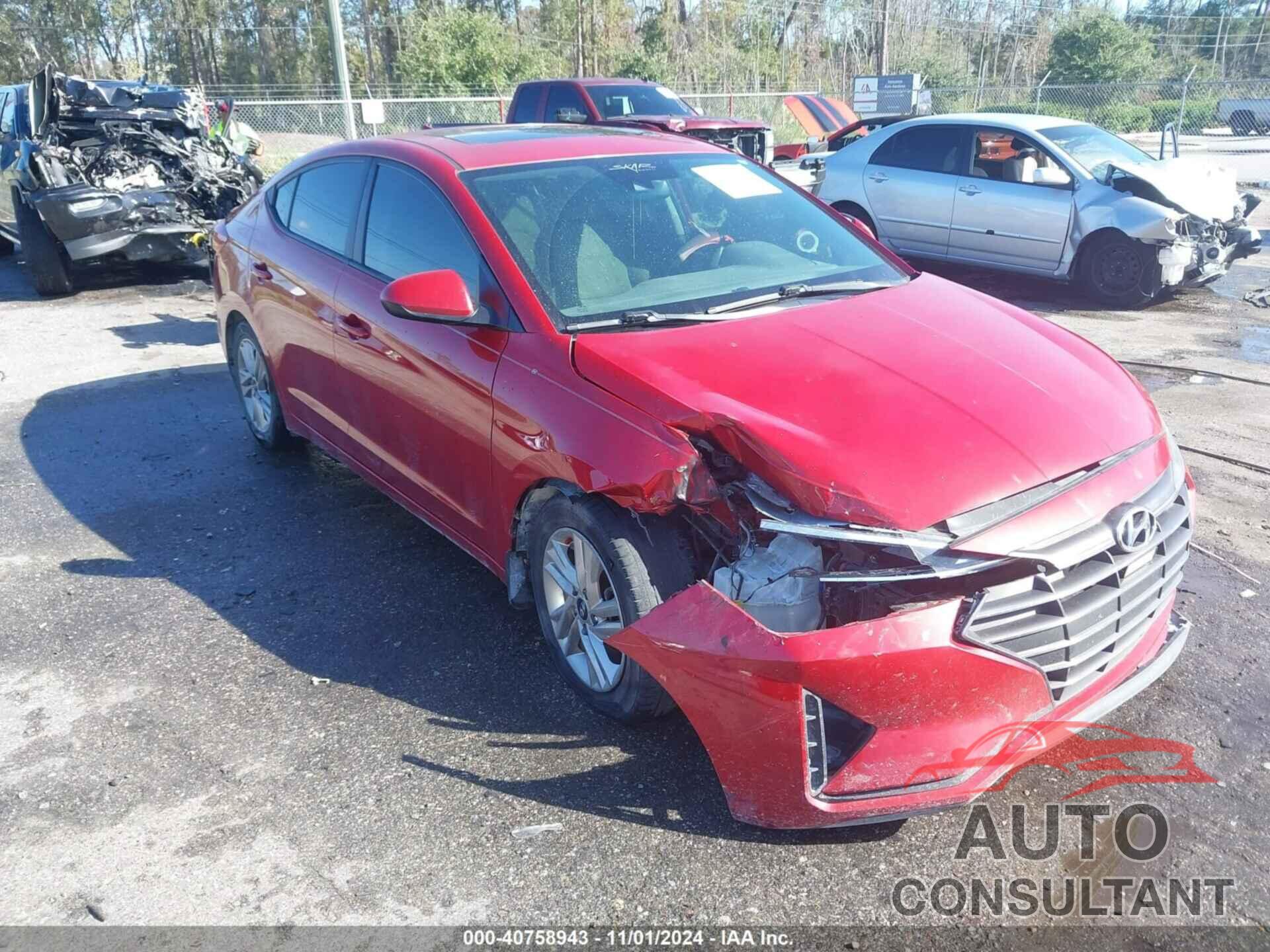 HYUNDAI ELANTRA 2020 - 5NPD84LFXLH527326