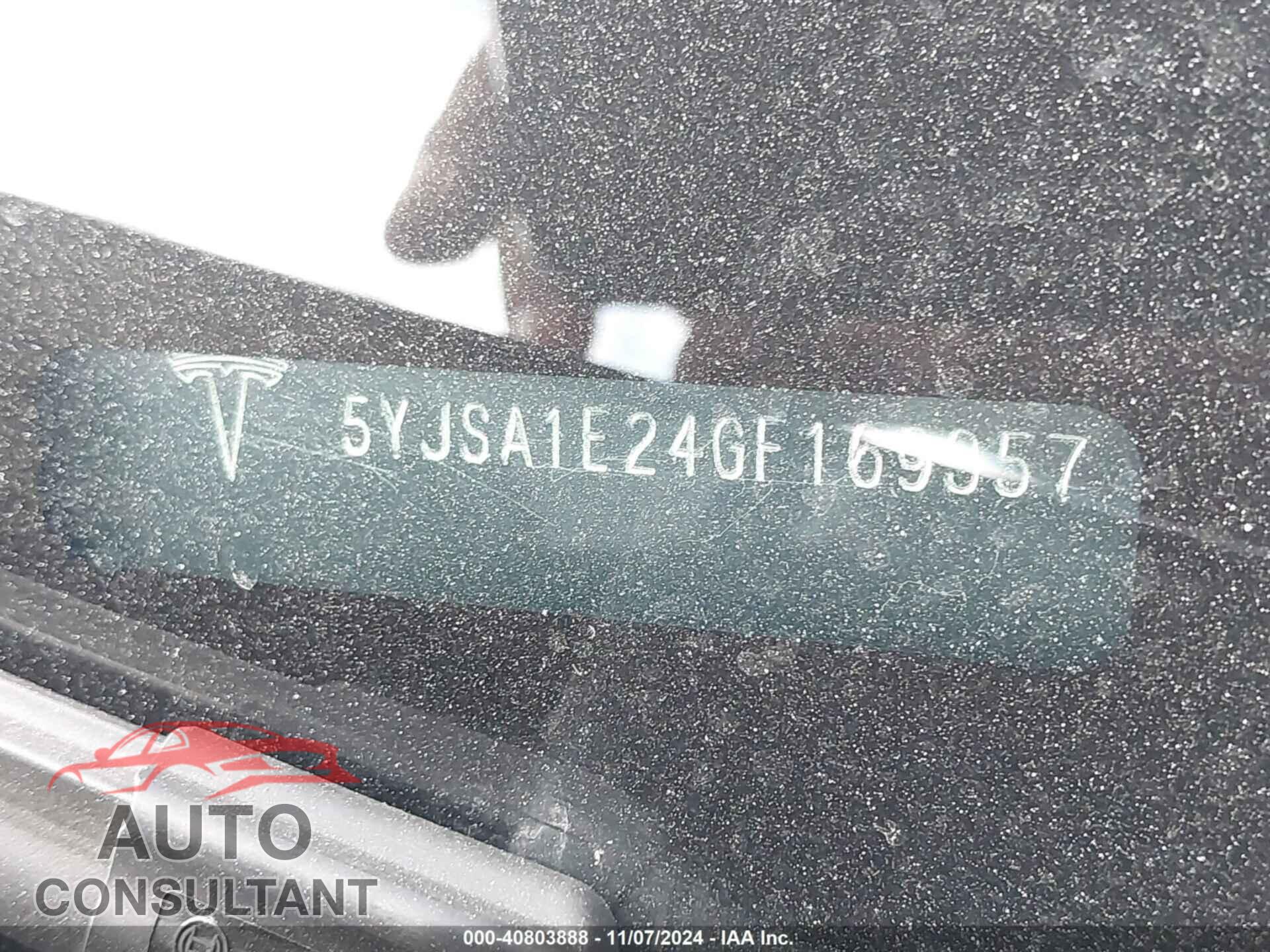 TESLA MODEL S 2016 - 5YJSA1E24GF169357