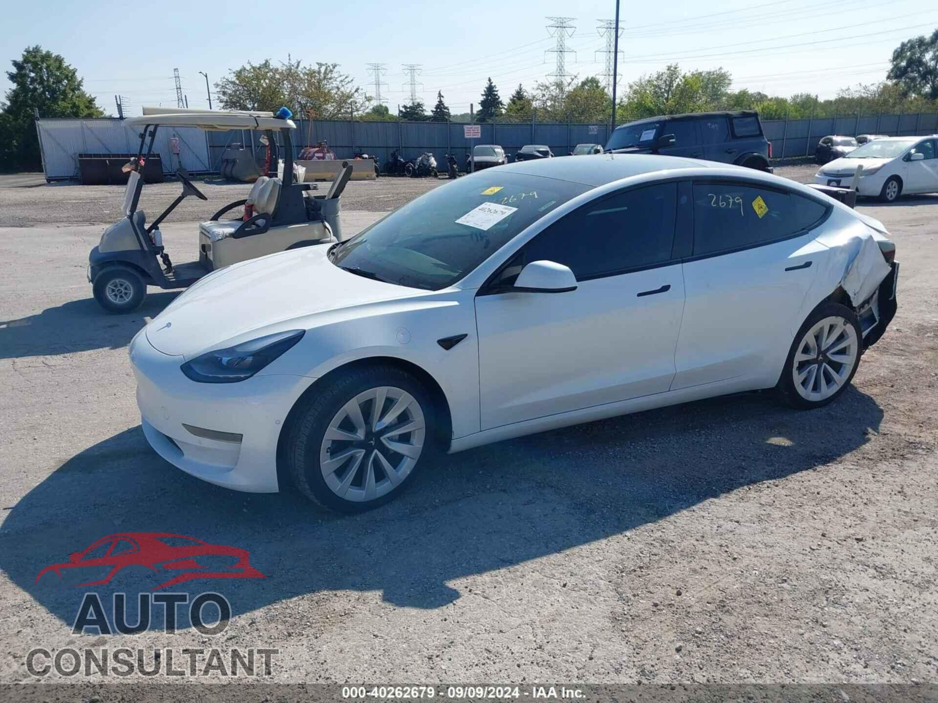 TESLA MODEL 3 2022 - 5YJ3E1EA4NF120849