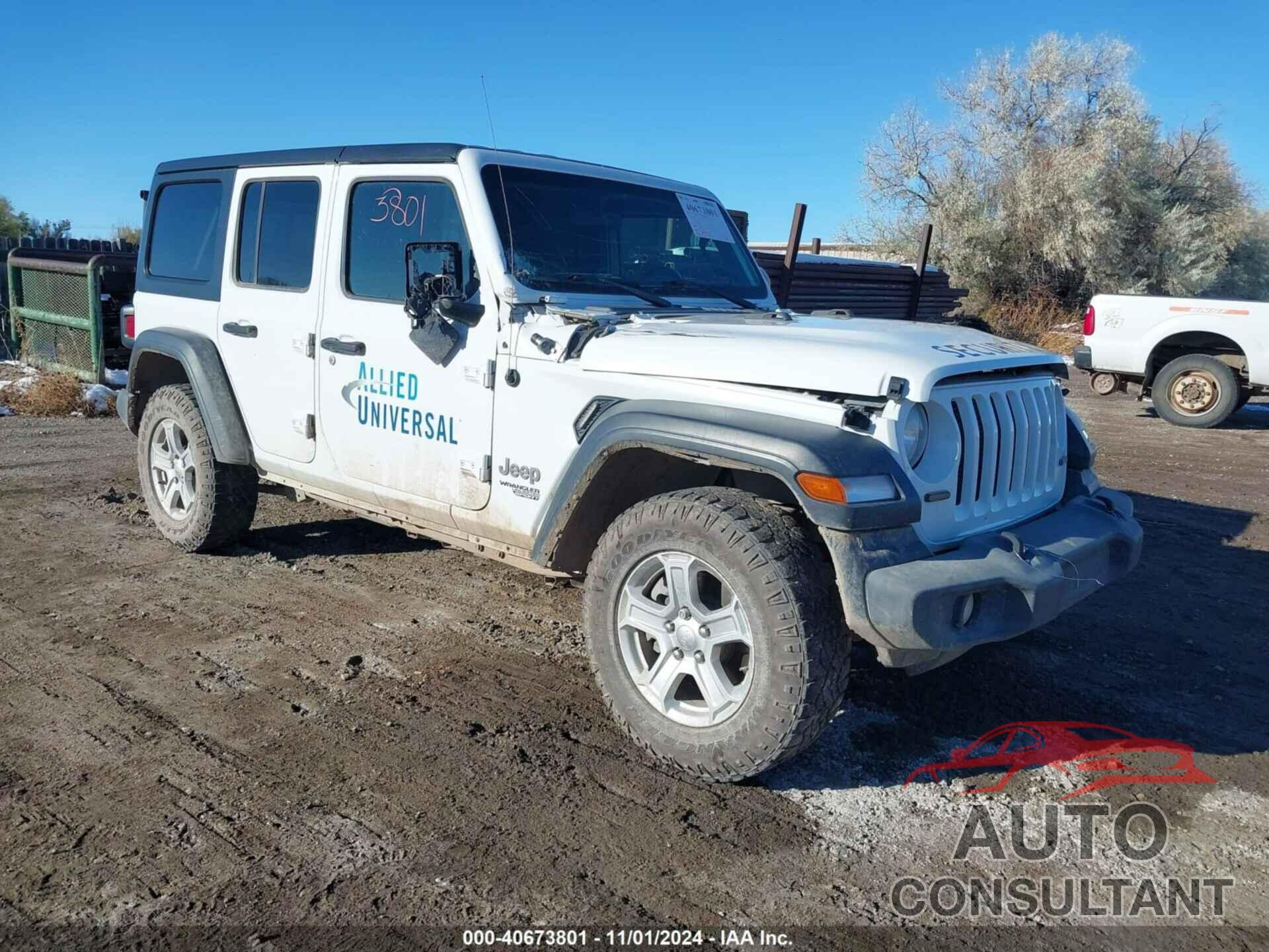 JEEP WRANGLER UNLIMITED 2019 - 1C4HJXDG5KW500462