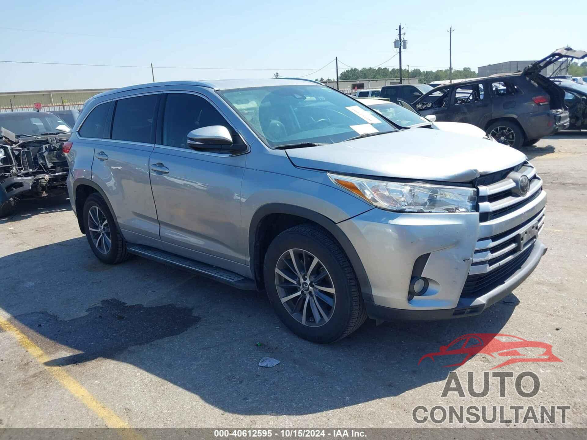 TOYOTA HIGHLANDER 2018 - 5TDKZRFHXJS536940