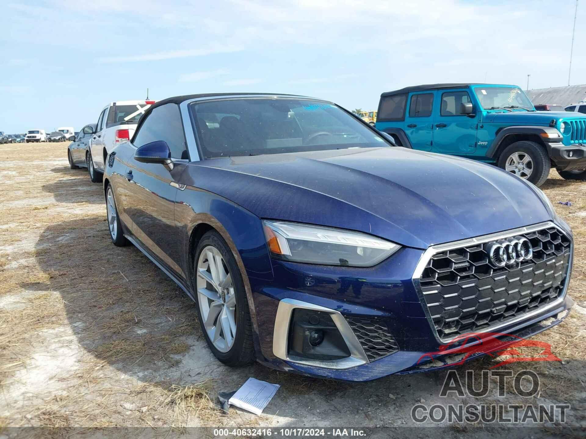 AUDI A5 CABRIOLET 2023 - WAU4AGF58PN002549