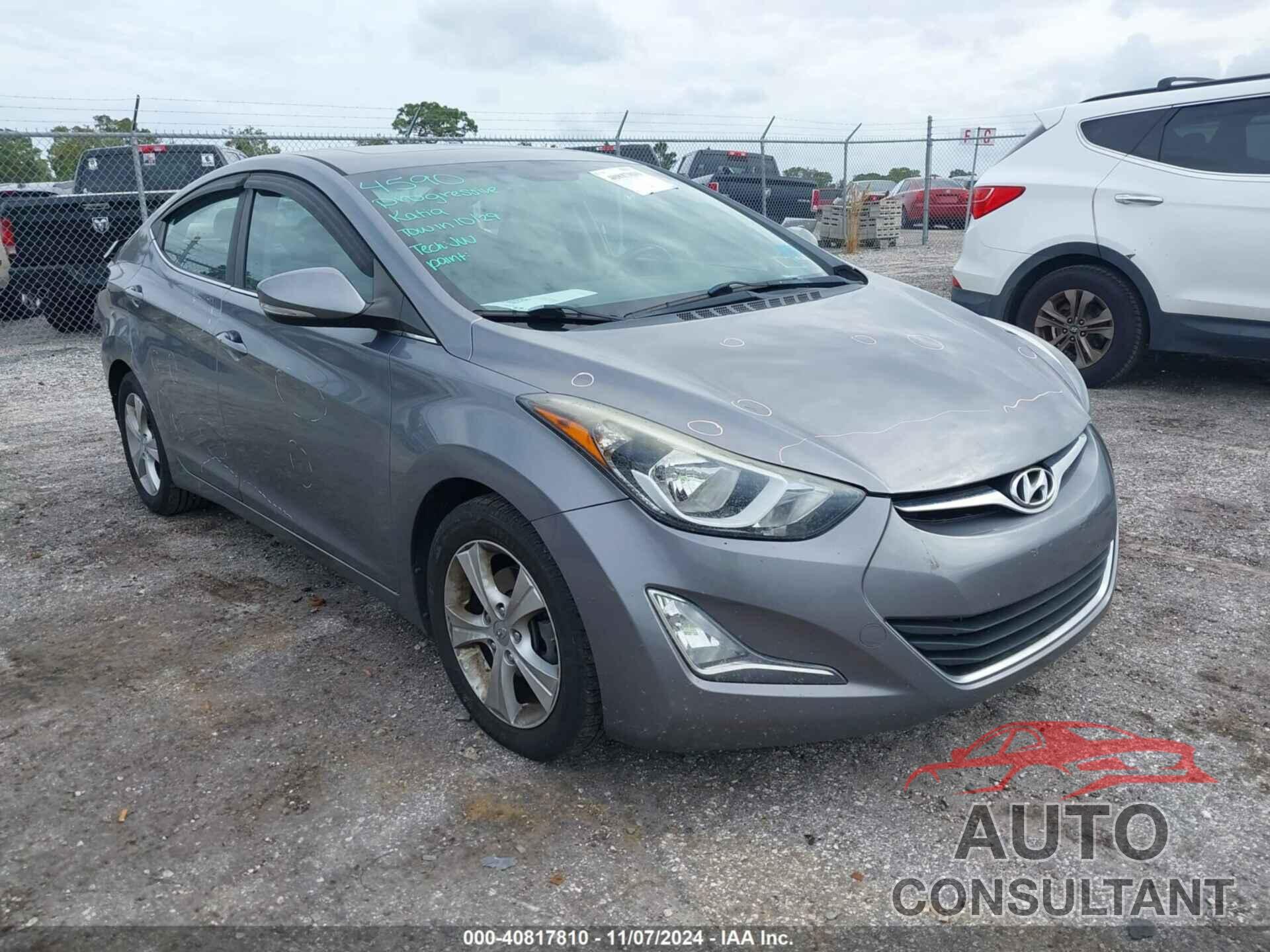 HYUNDAI ELANTRA 2016 - KMHDH4AE9GU593948