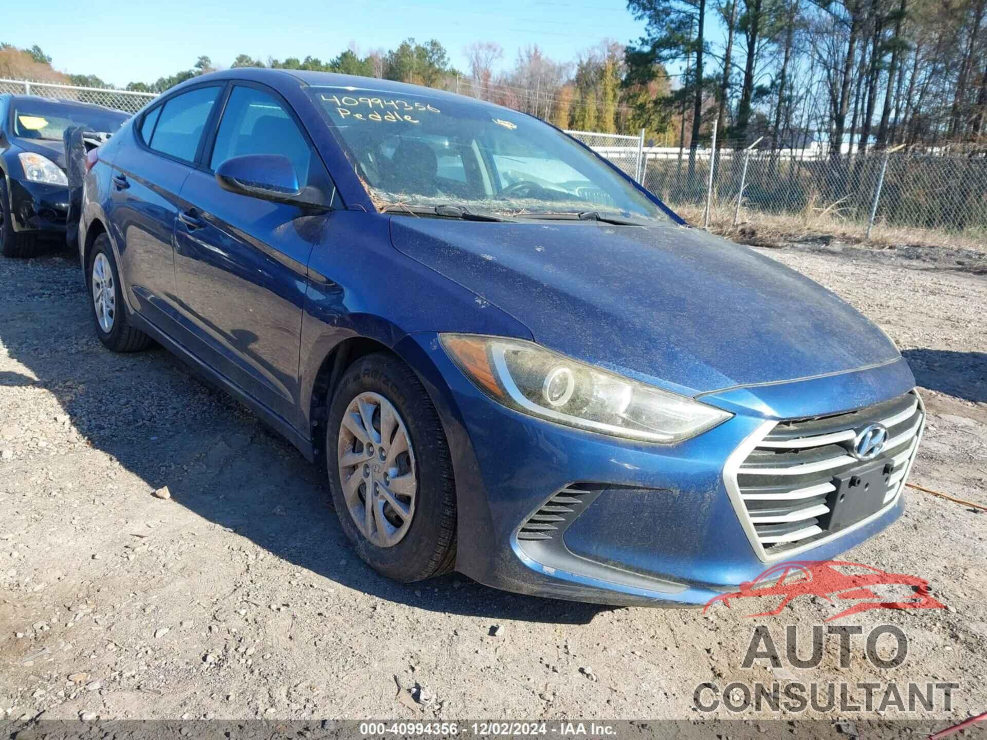 HYUNDAI ELANTRA 2017 - 5NPD74LF8HH100074