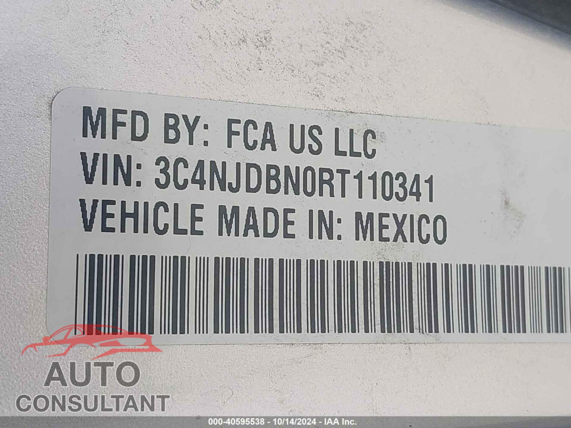 JEEP COMPASS 2024 - 3C4NJDBN0RT110341
