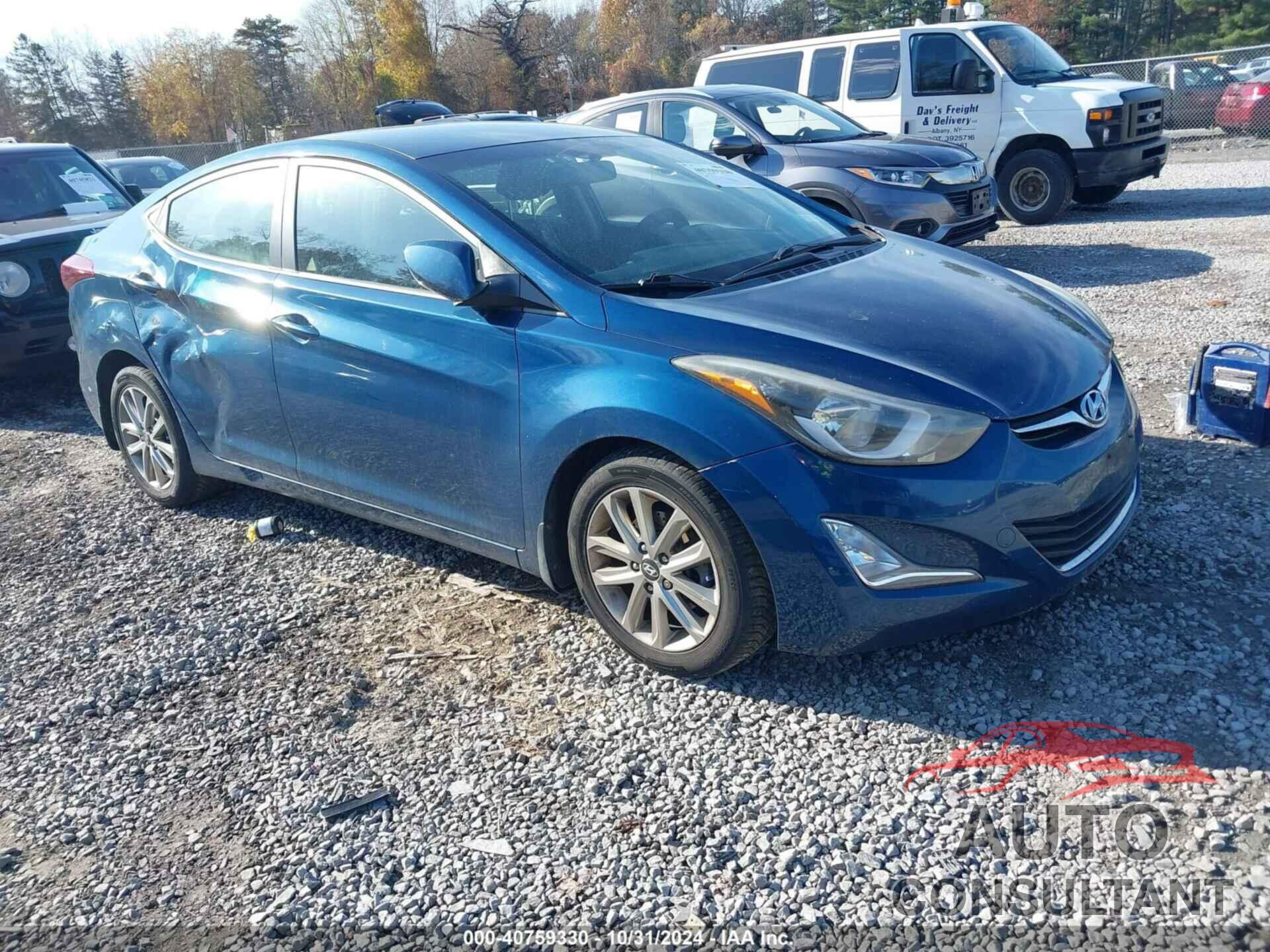 HYUNDAI ELANTRA 2016 - KMHDH4AE8GU502278