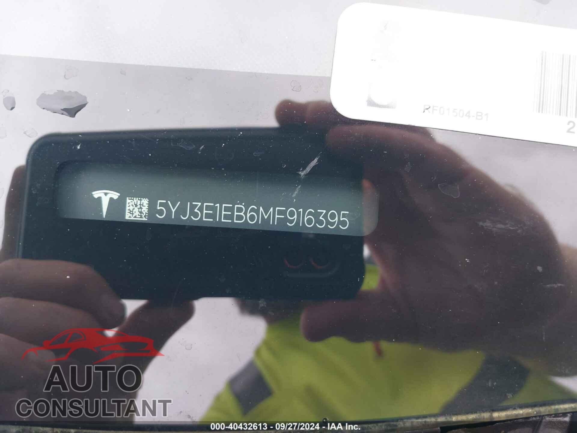 TESLA MODEL 3 2021 - 5YJ3E1EB6MF916395