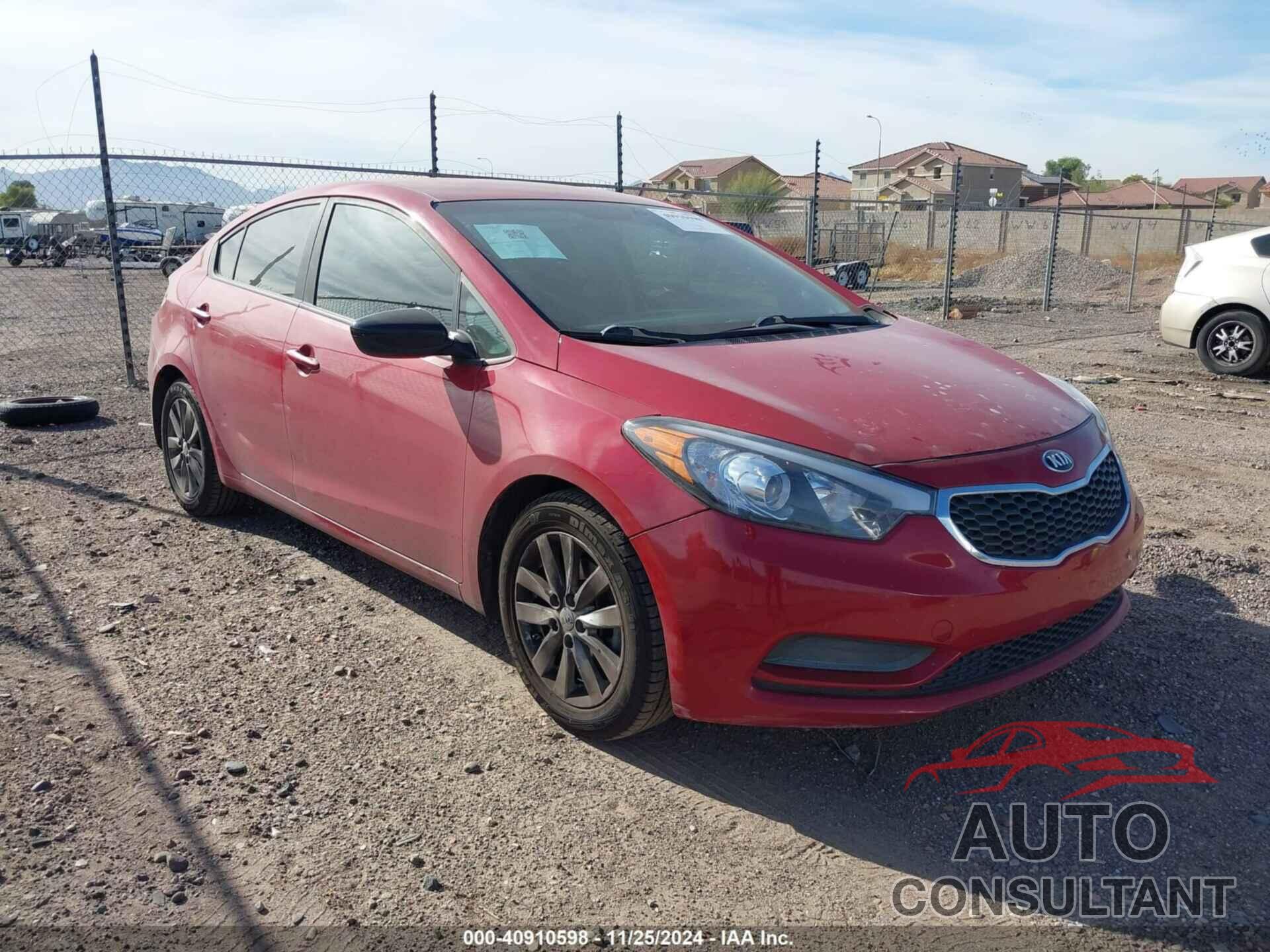 KIA FORTE 2016 - KNAFX4A67G5577988