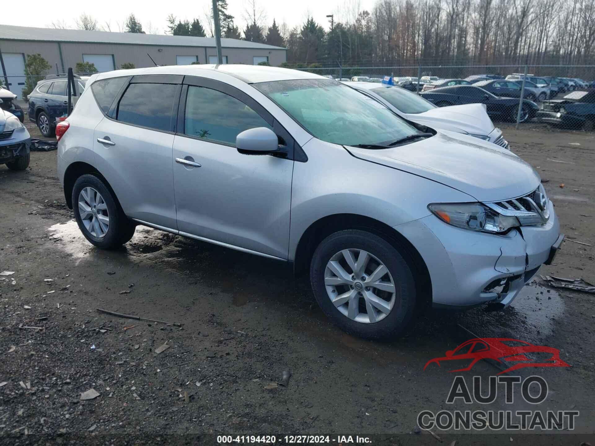 NISSAN MURANO 2012 - JN8AZ1MUXCW102666