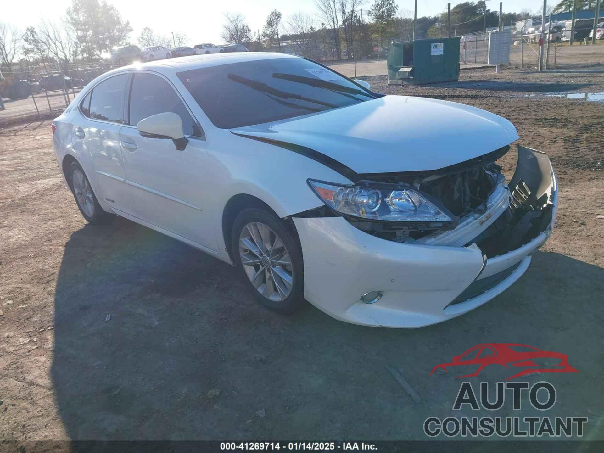 LEXUS ES 300H 2013 - JTHBW1GG6D2011478