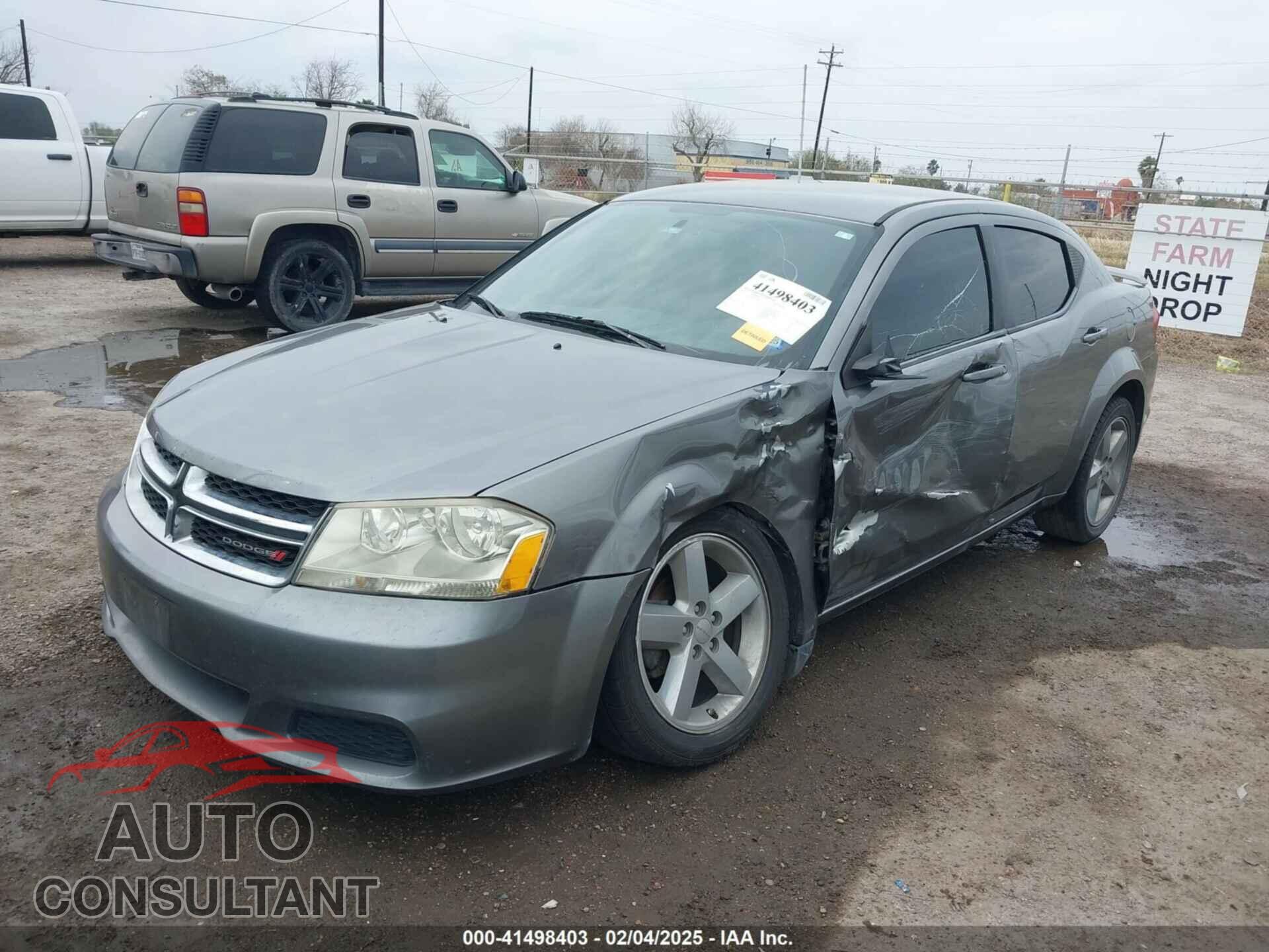 DODGE AVENGER 2013 - 1C3CDZAB8DN650584
