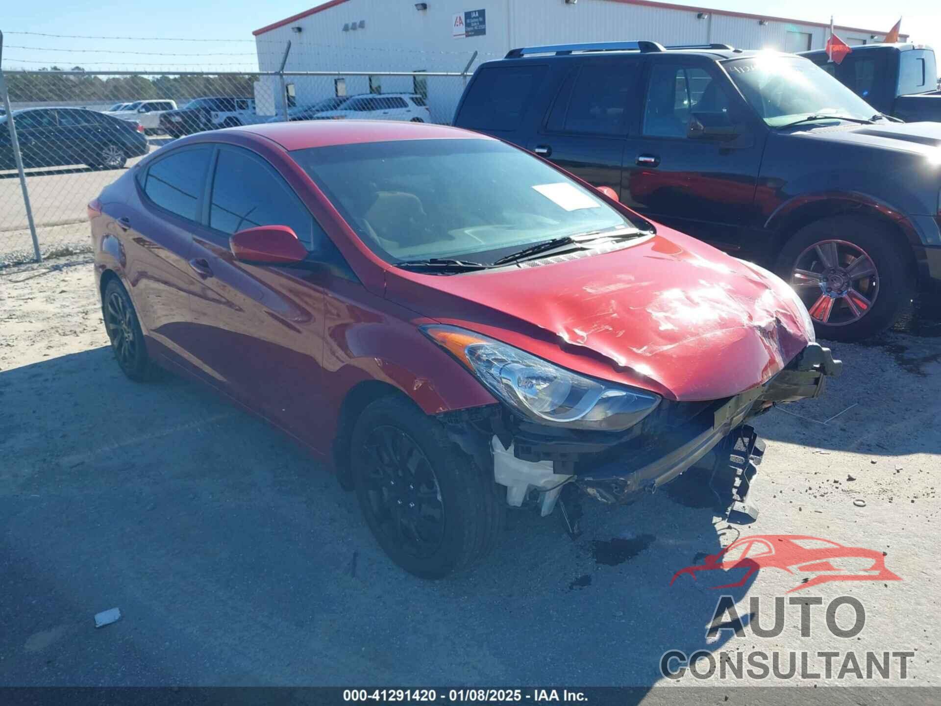 HYUNDAI ELANTRA 2012 - KMHDH4AE2CU428012