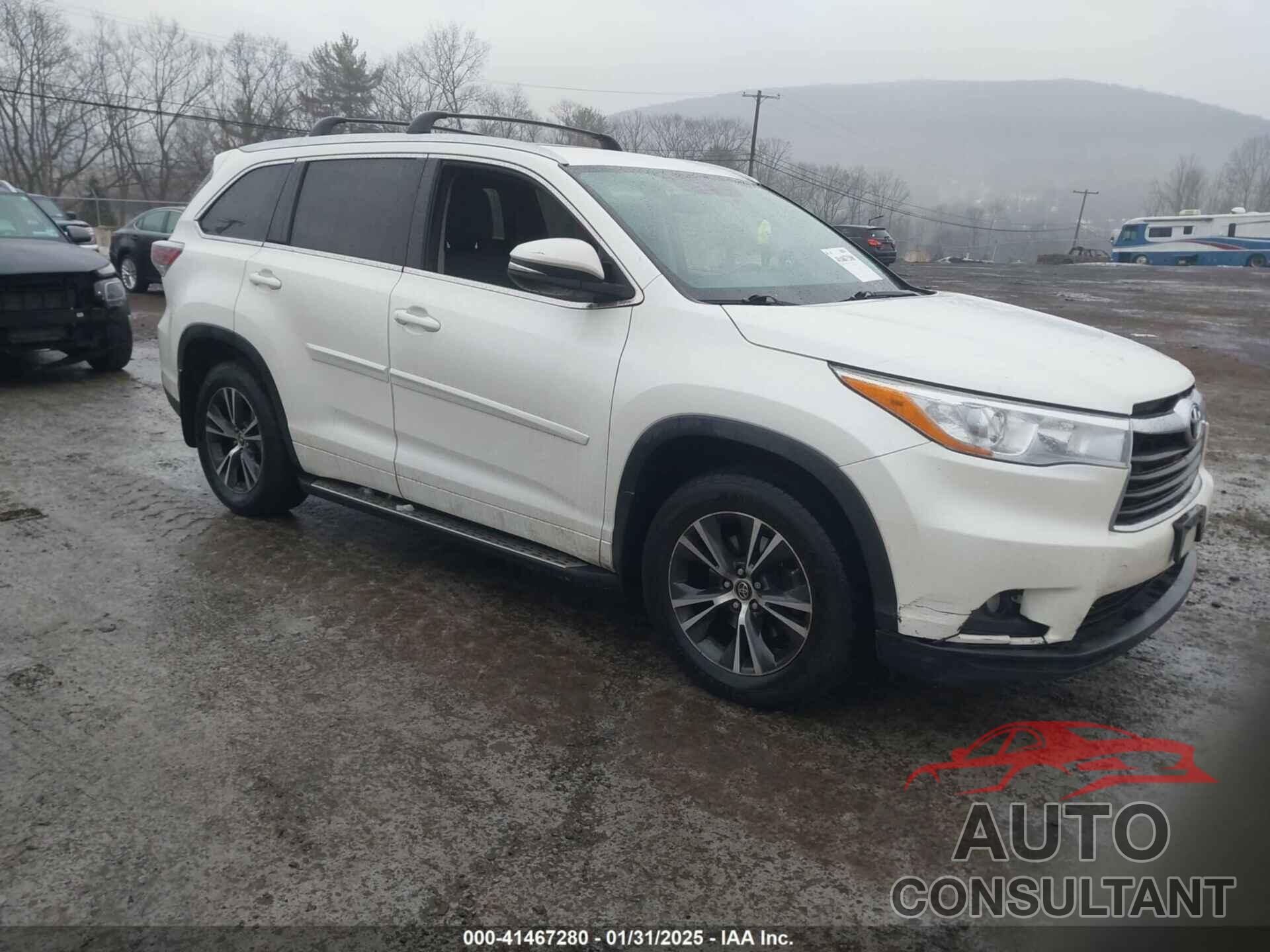 TOYOTA HIGHLANDER 2016 - 5TDJKRFH5GS352269